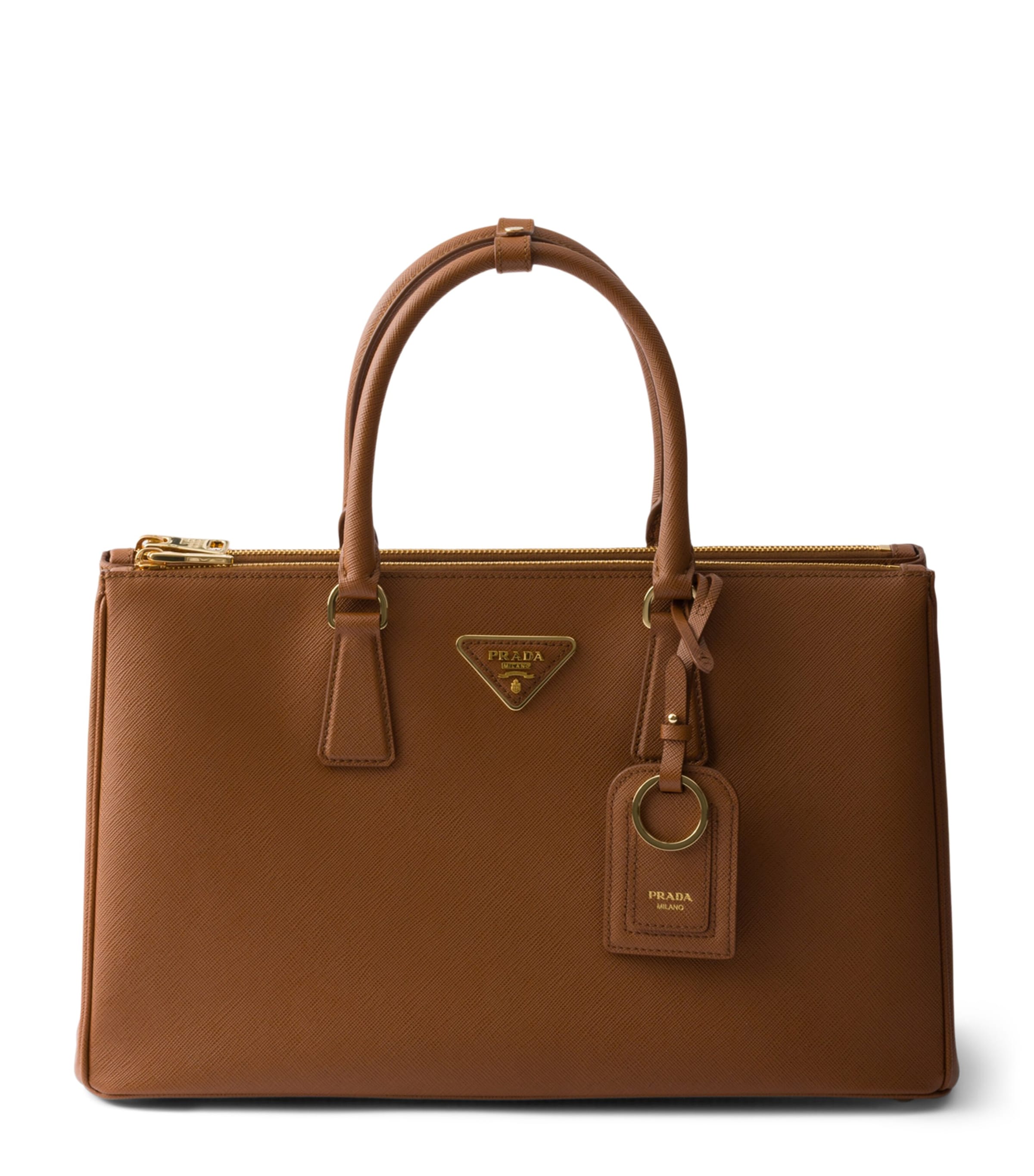 Prada Large Saffiano Leather Galleria Top-Handle Bag Brown Image 1