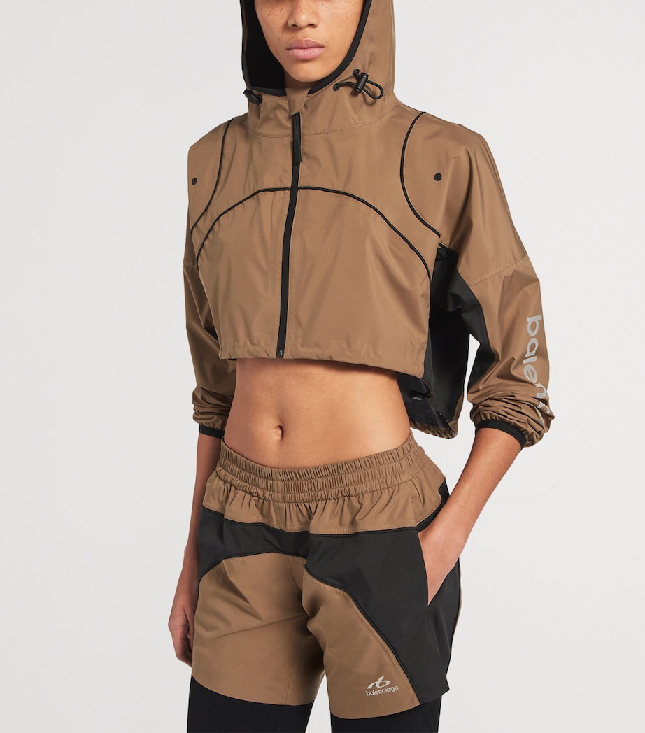 Balenciaga Womens Technical Cropped Jacket Image 5