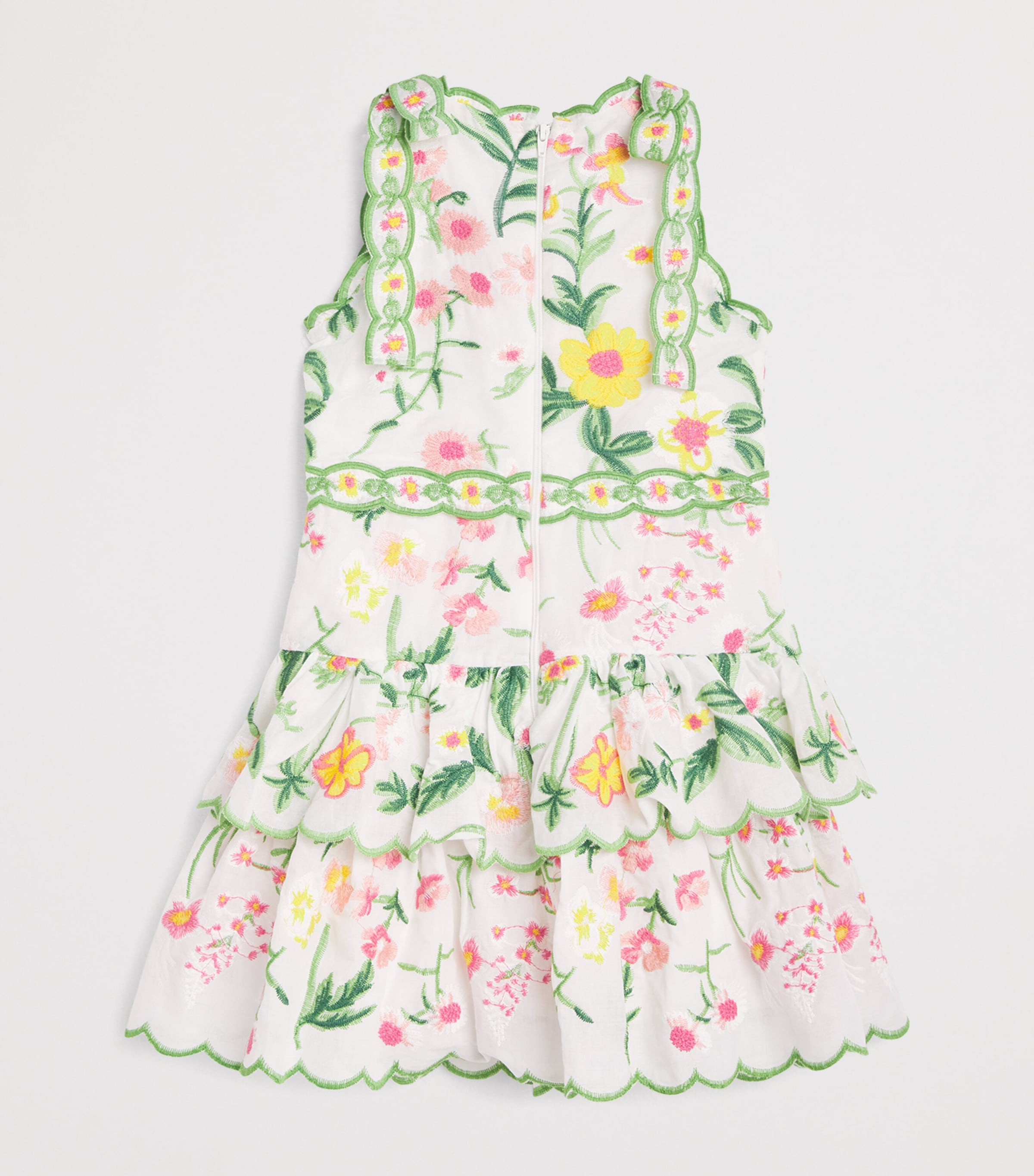 Cotton Embroidered Kaylee Dress (2-16 Years) FLORAL Image 2