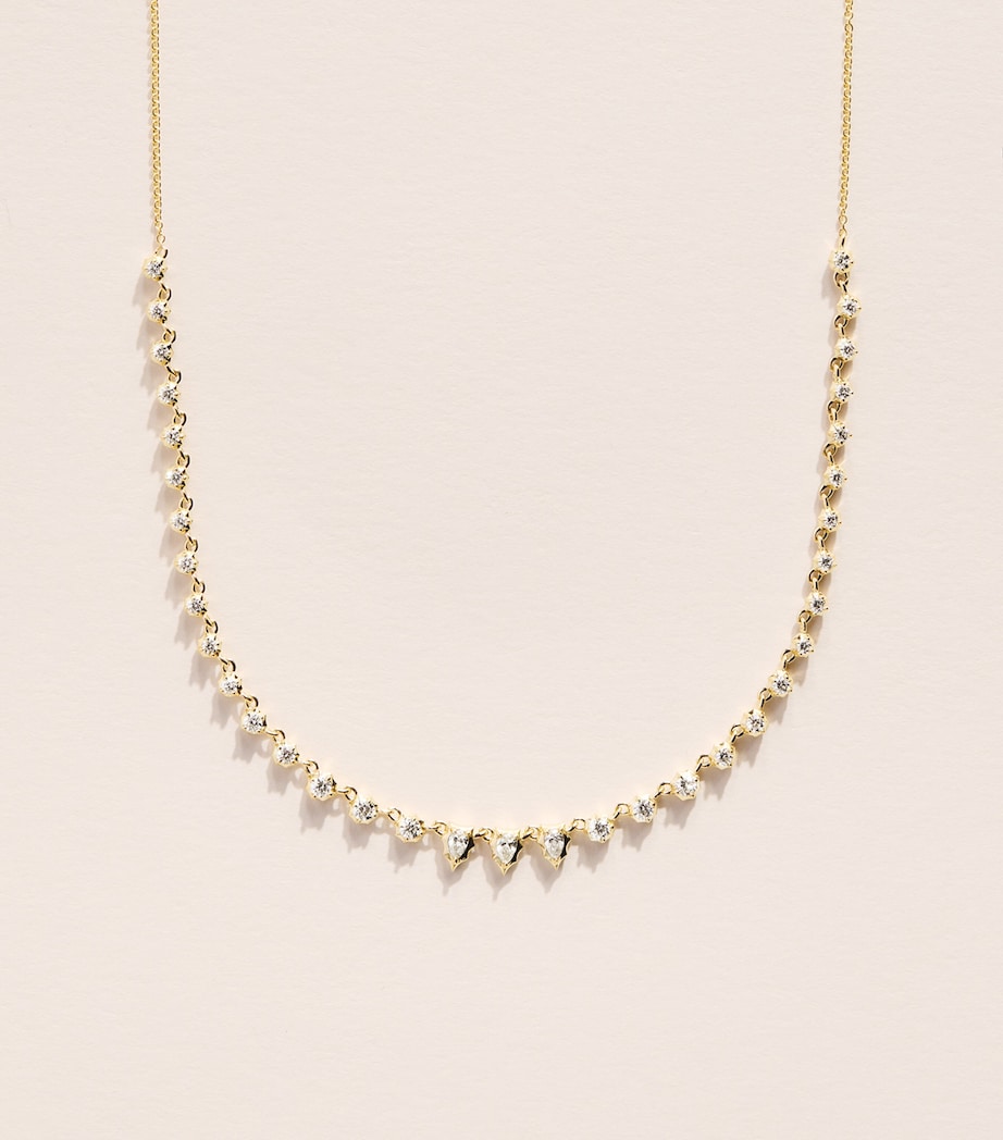 Jade Trau Yellow Gold and Diamond Small Envoy Riviera Necklace Yellow Gold Image 1