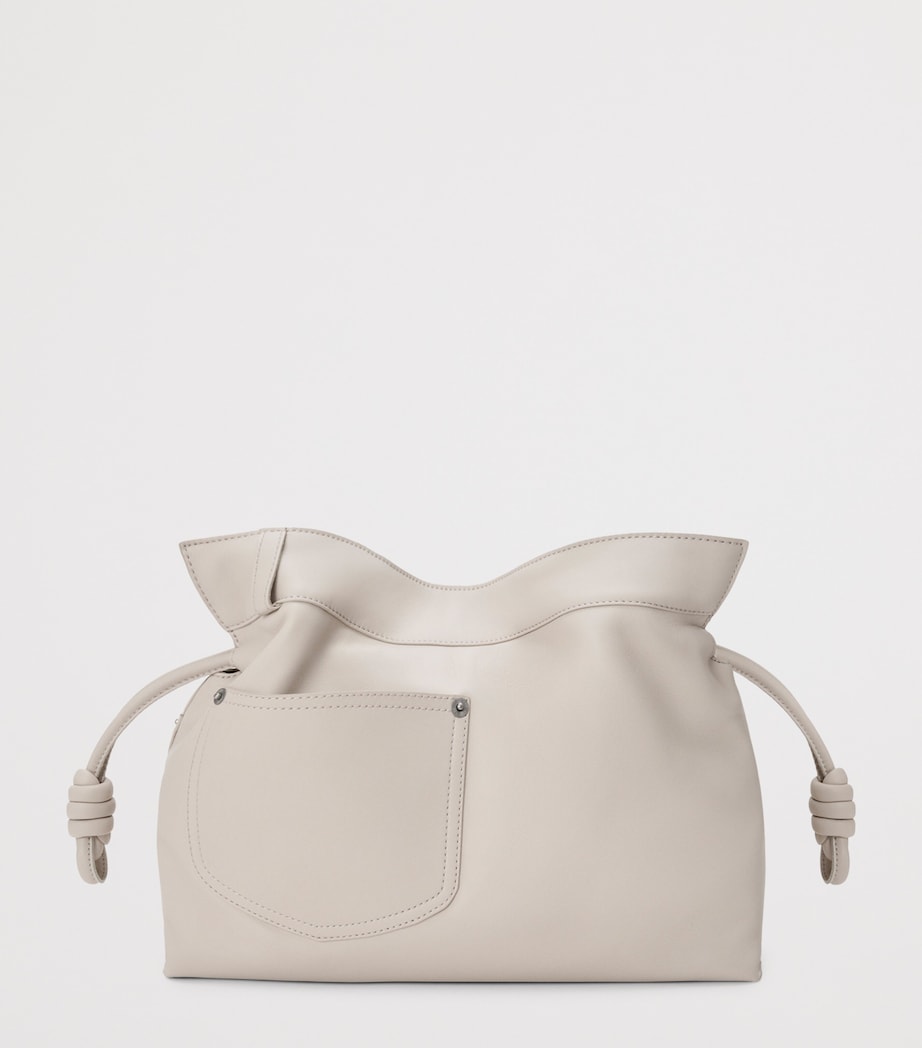 Leather Jean-Detail Flamenco Purse LIGHT GHOST Image 4