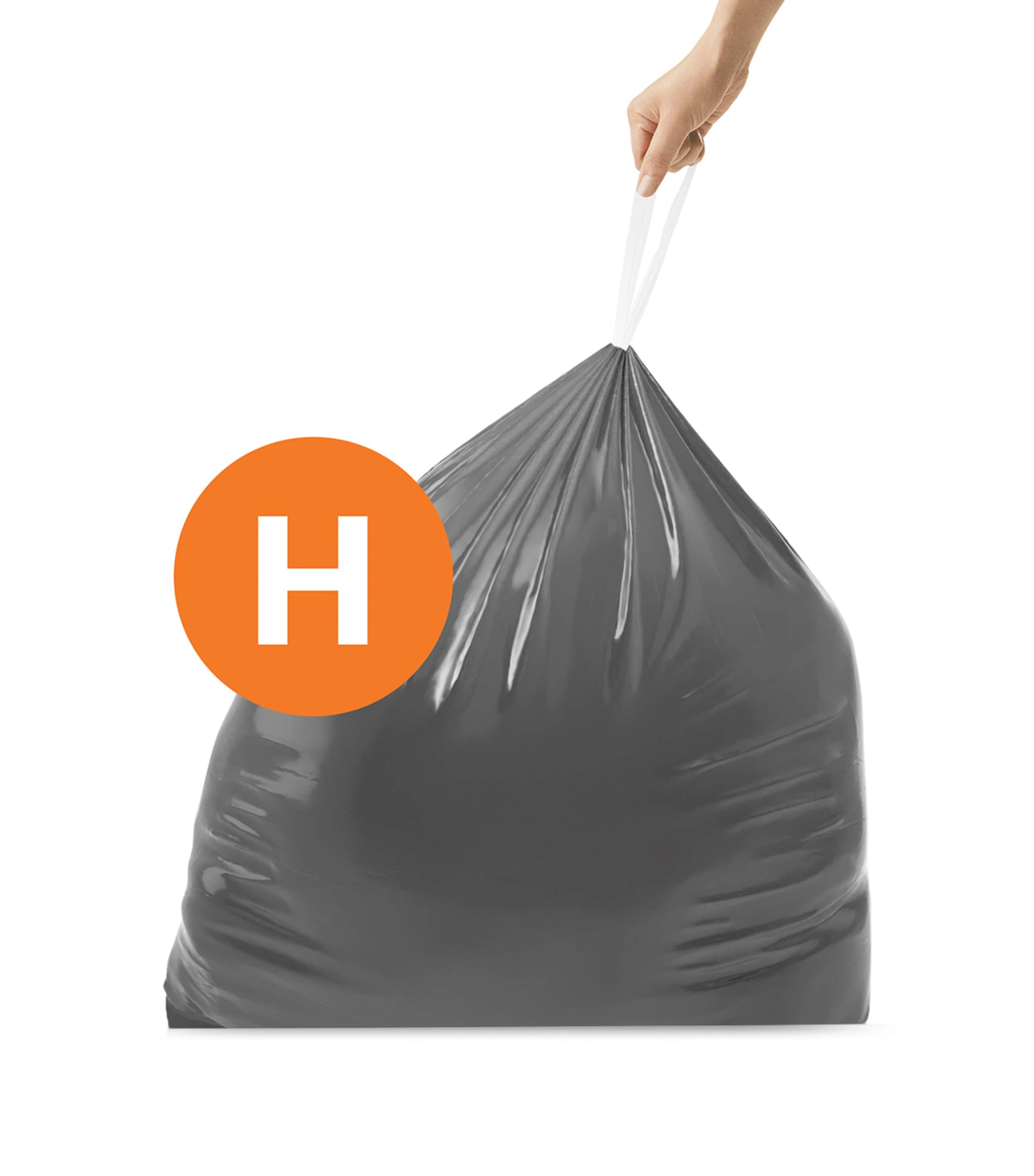 Custom Fit Code H Bin Liners (Pack of 40) BLACK Image 4