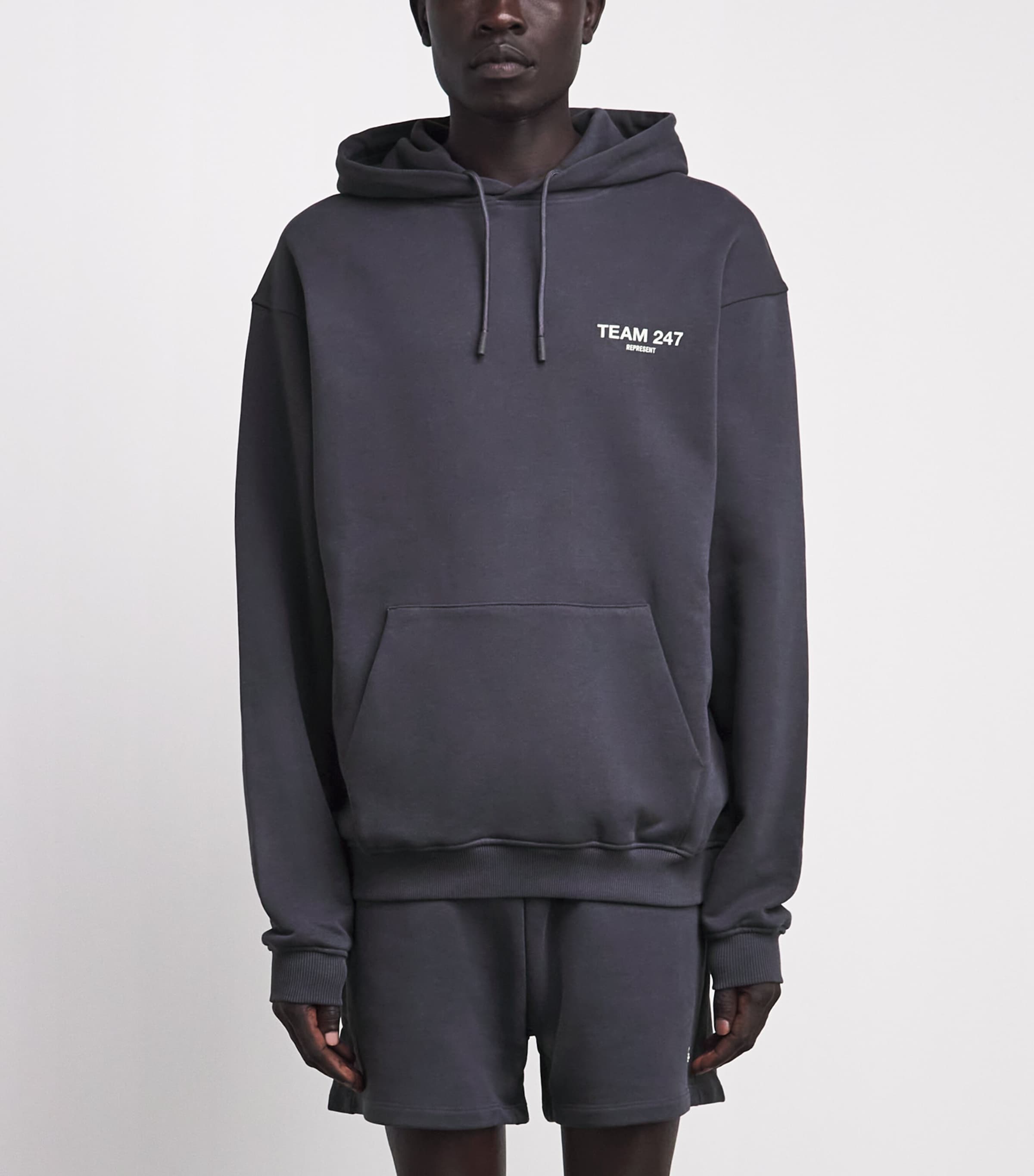 Represent 247 Mens Cotton Team 247 Hoodie Graphene/fern Image 4