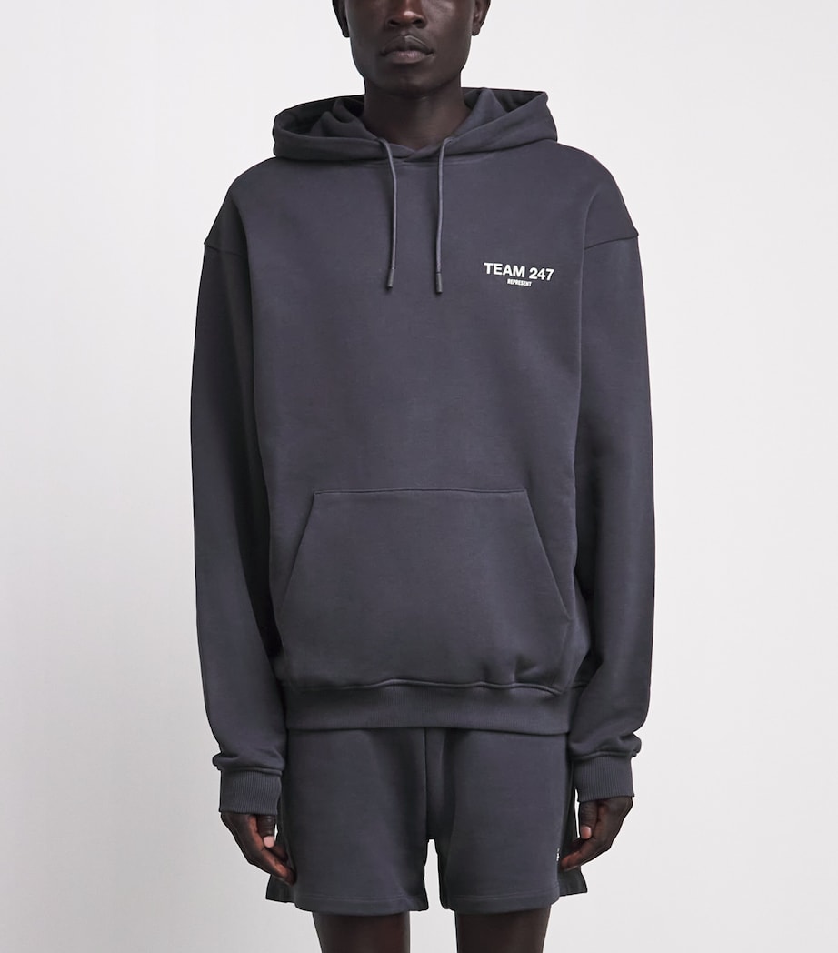 Represent 247 Mens Cotton Team 247 Hoodie Graphene/fern Image 4