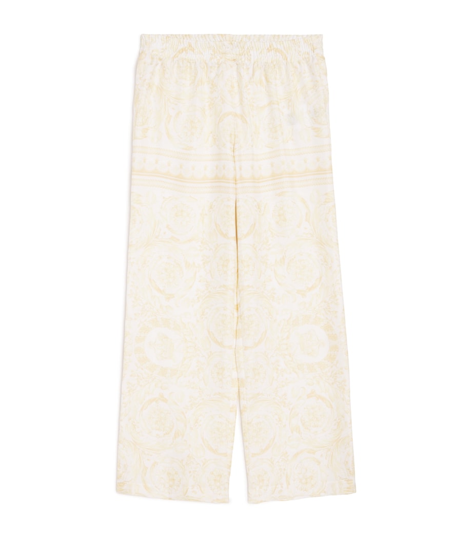 Silk Twill Barocco Trousers (6-14 Years) 5Y570 WSHED OUT GOLD Image 1