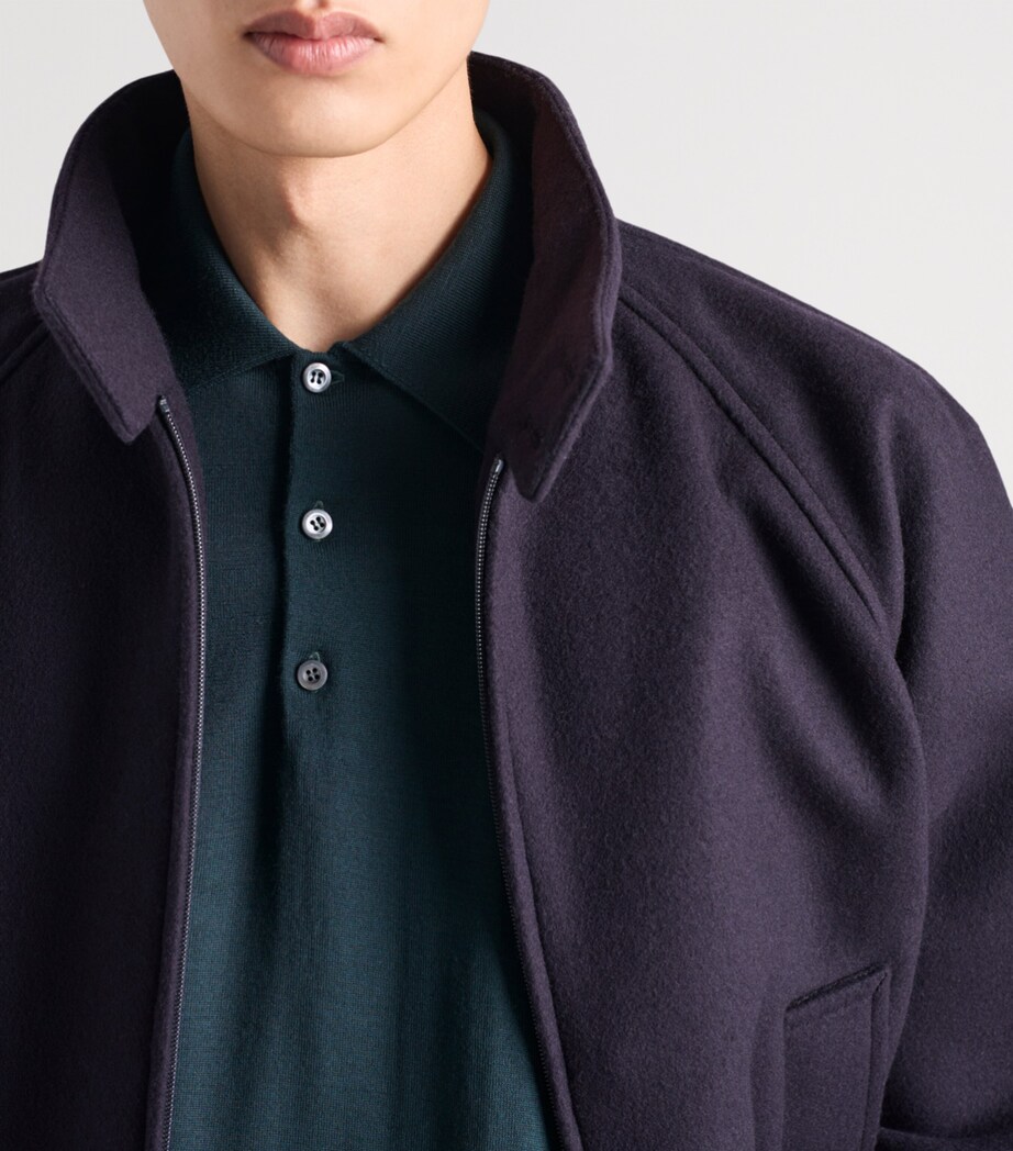 Superfine Wool Polo Shirt F0422 Image 6