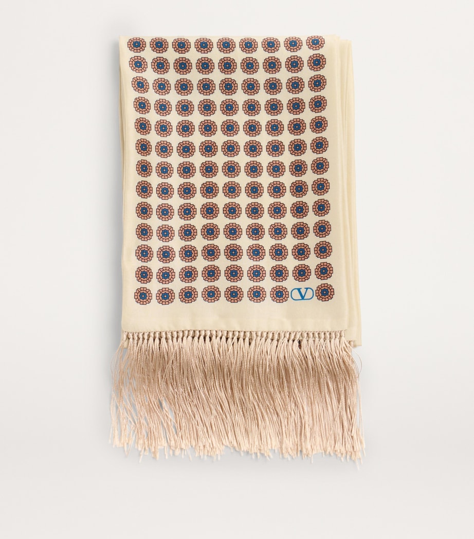 Valentino Garavani Silk Printed Scarf Rdl Image 2