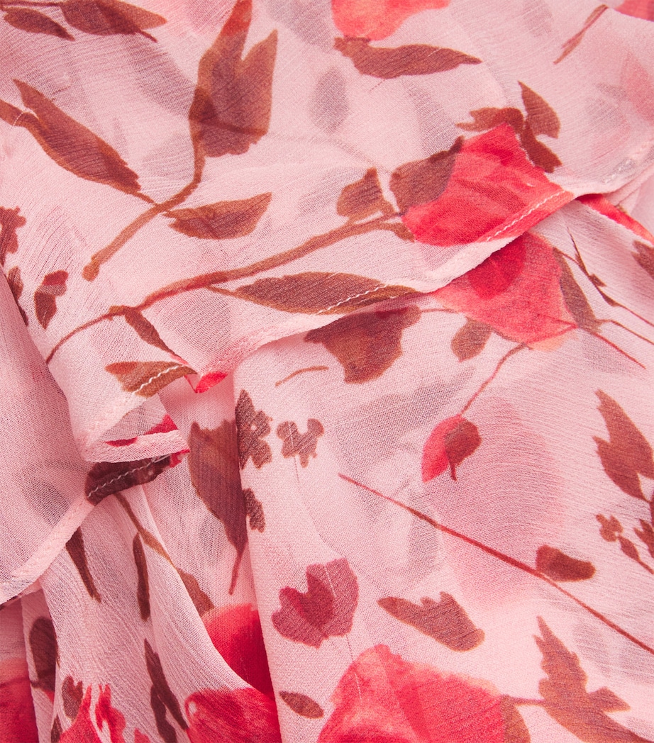 Chiffon Floral Ordinia Maxi Dress CLAUDIA ROSE PINK Image 5
