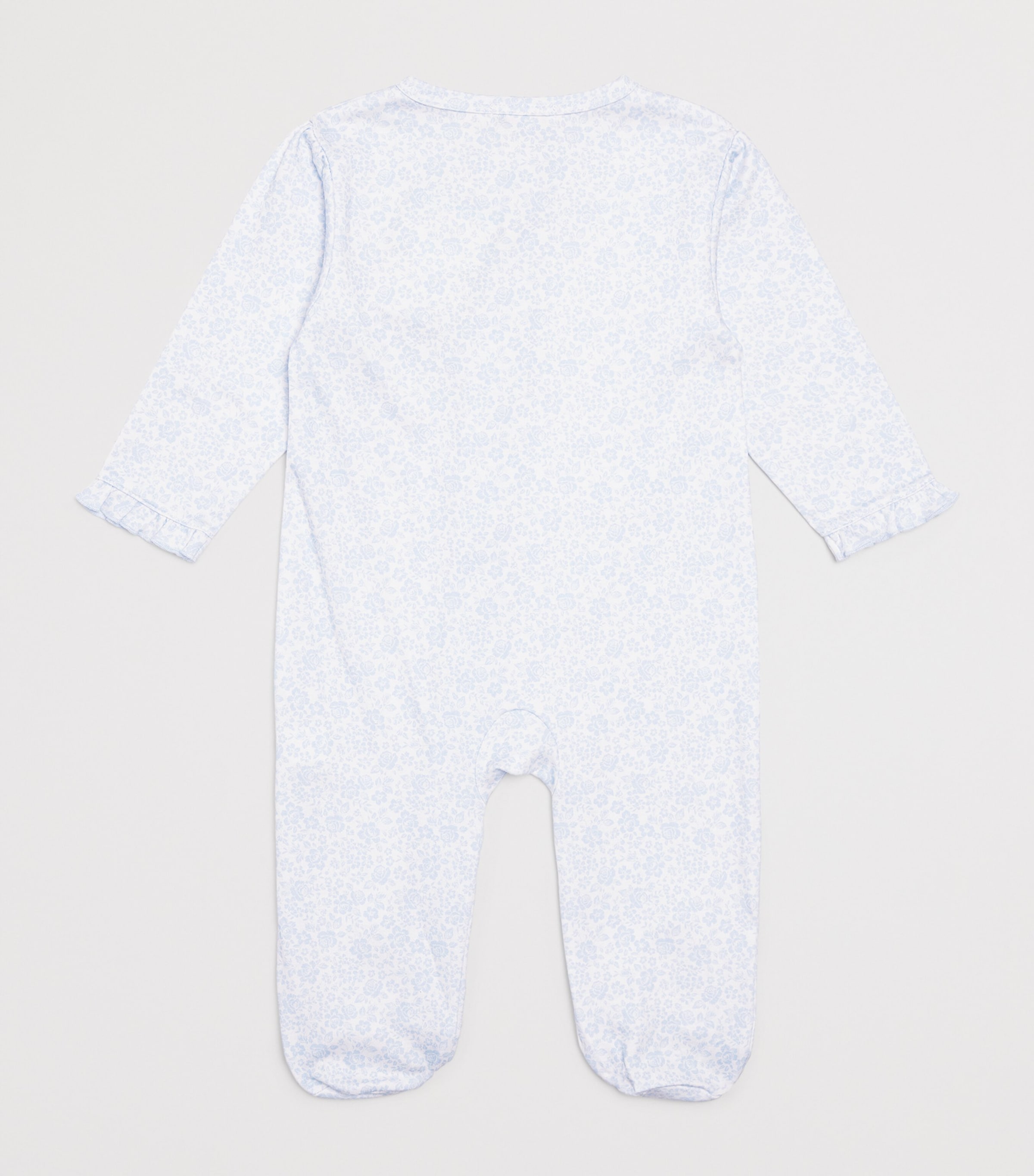 Pima Cotton Country Gardens All-In-One (0-9 Months) K480LIGHT BLUE Image 2