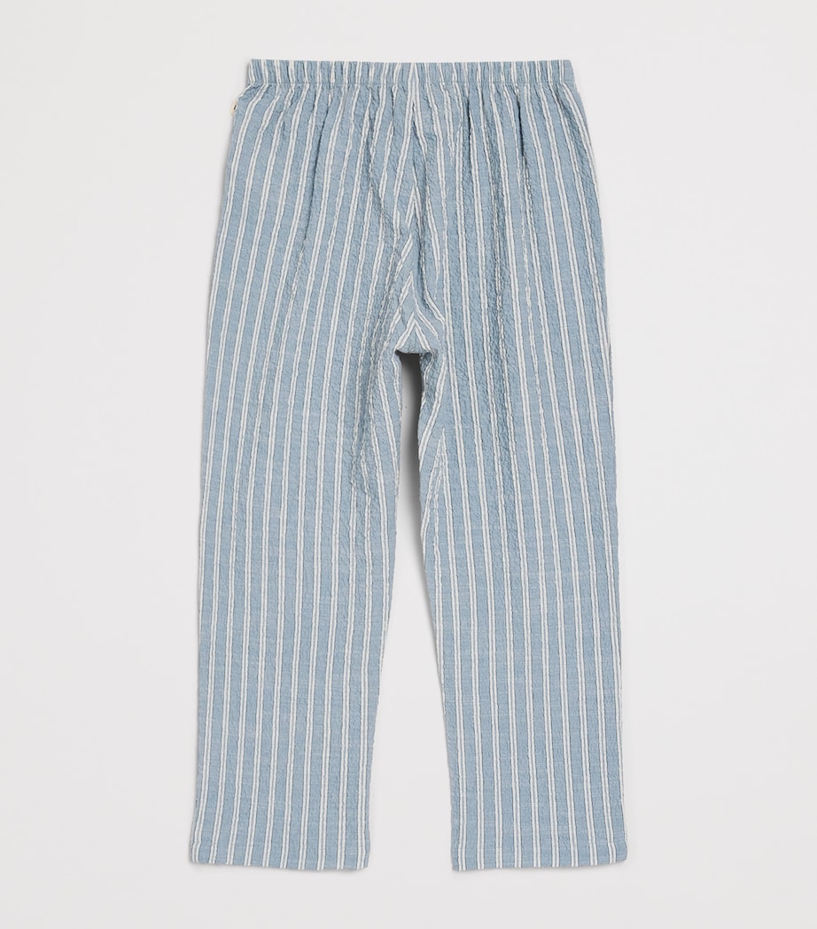 KONGES SLOJD Organic Cotton Elliot Chinos (12 Months-10 Years) Trio Bleu Stripe Image 2