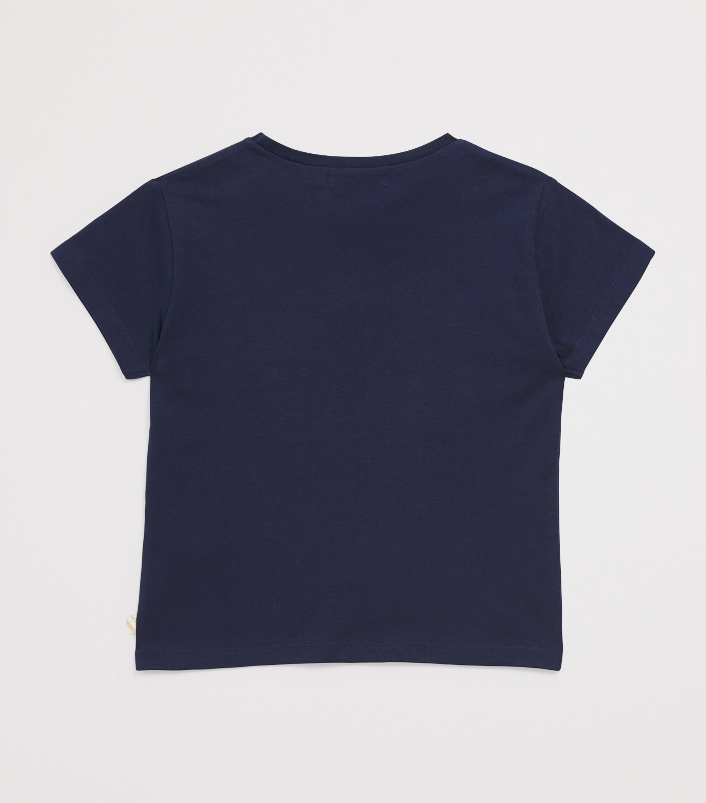 Cotton Horse Print T-Shirt (8-12 Years) NAVY Image 2