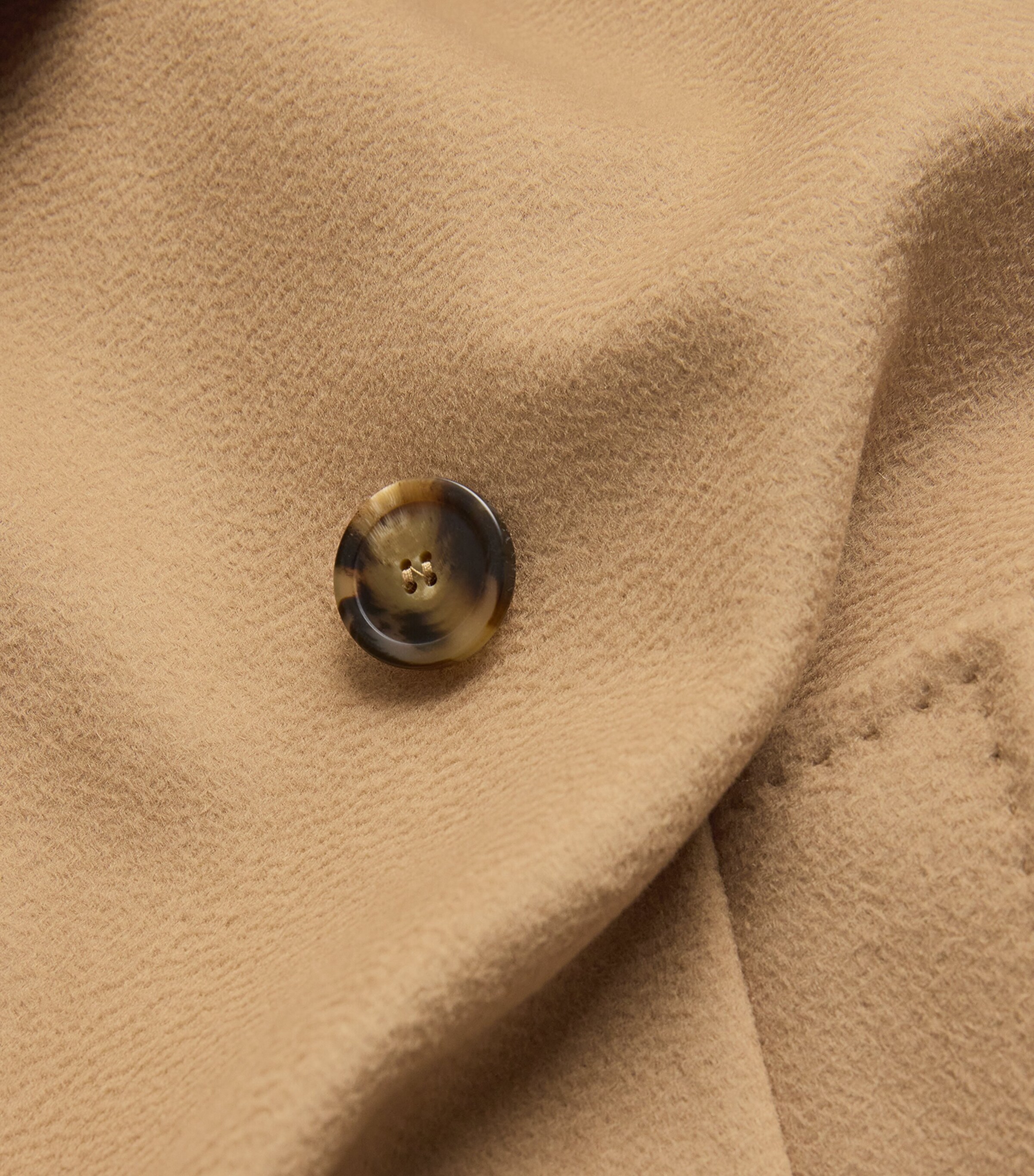 Wool Double-Breasted Coat CAMEL Image 5