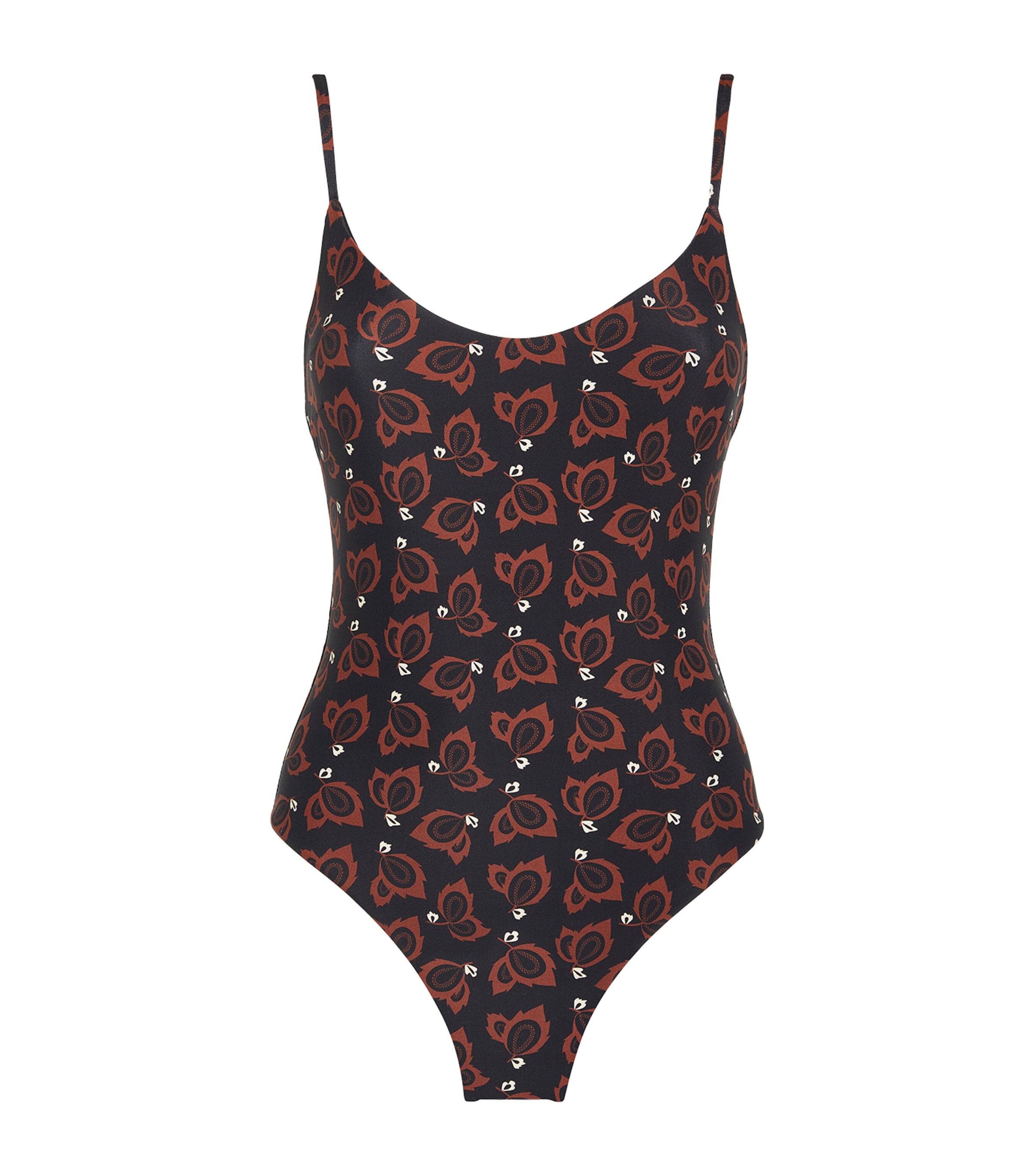 Matteau Casablanca Print Scoop Swimsuit In Brown