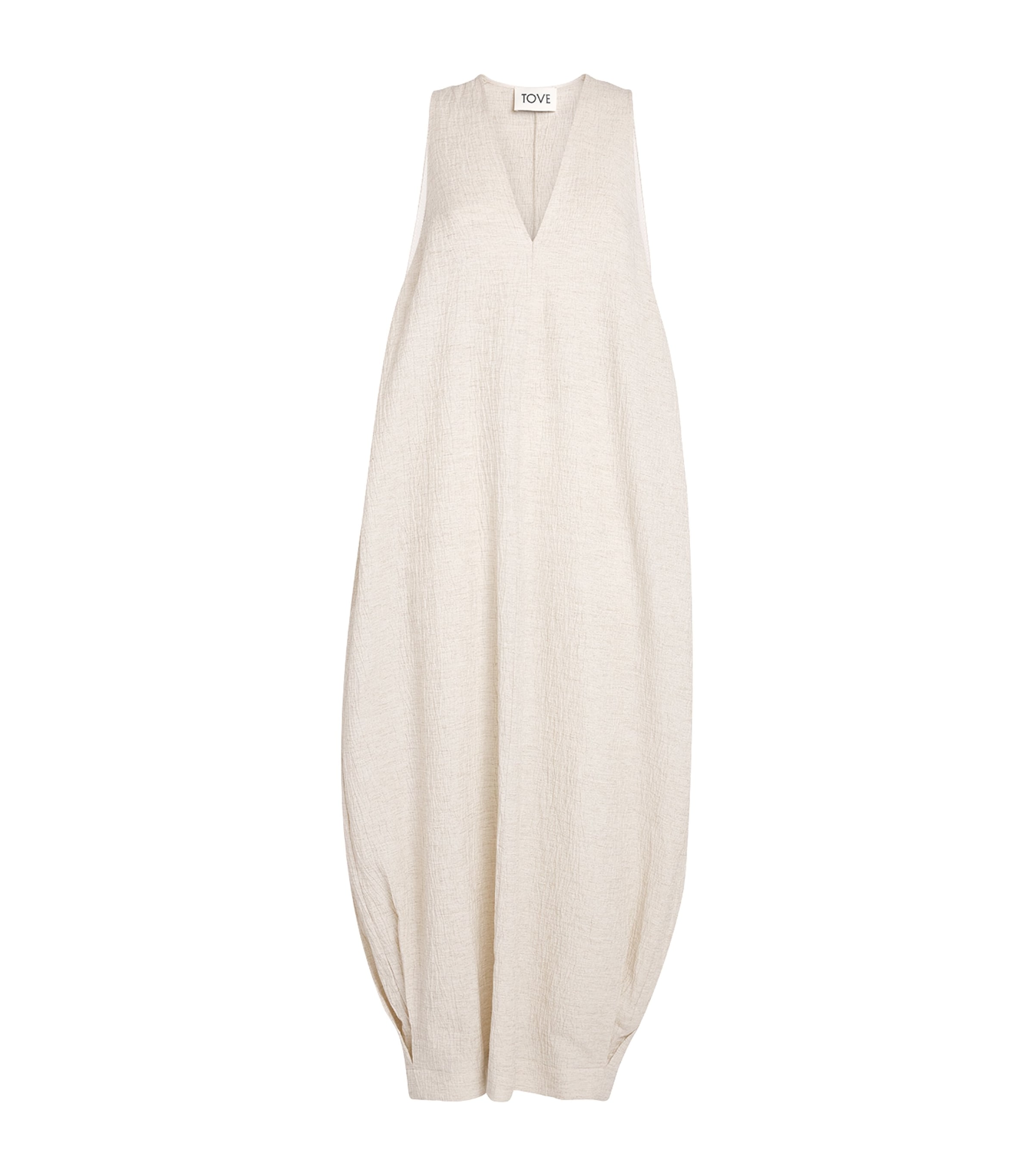 Shop Tove Balloon Eladia Maxi Dress In Beige