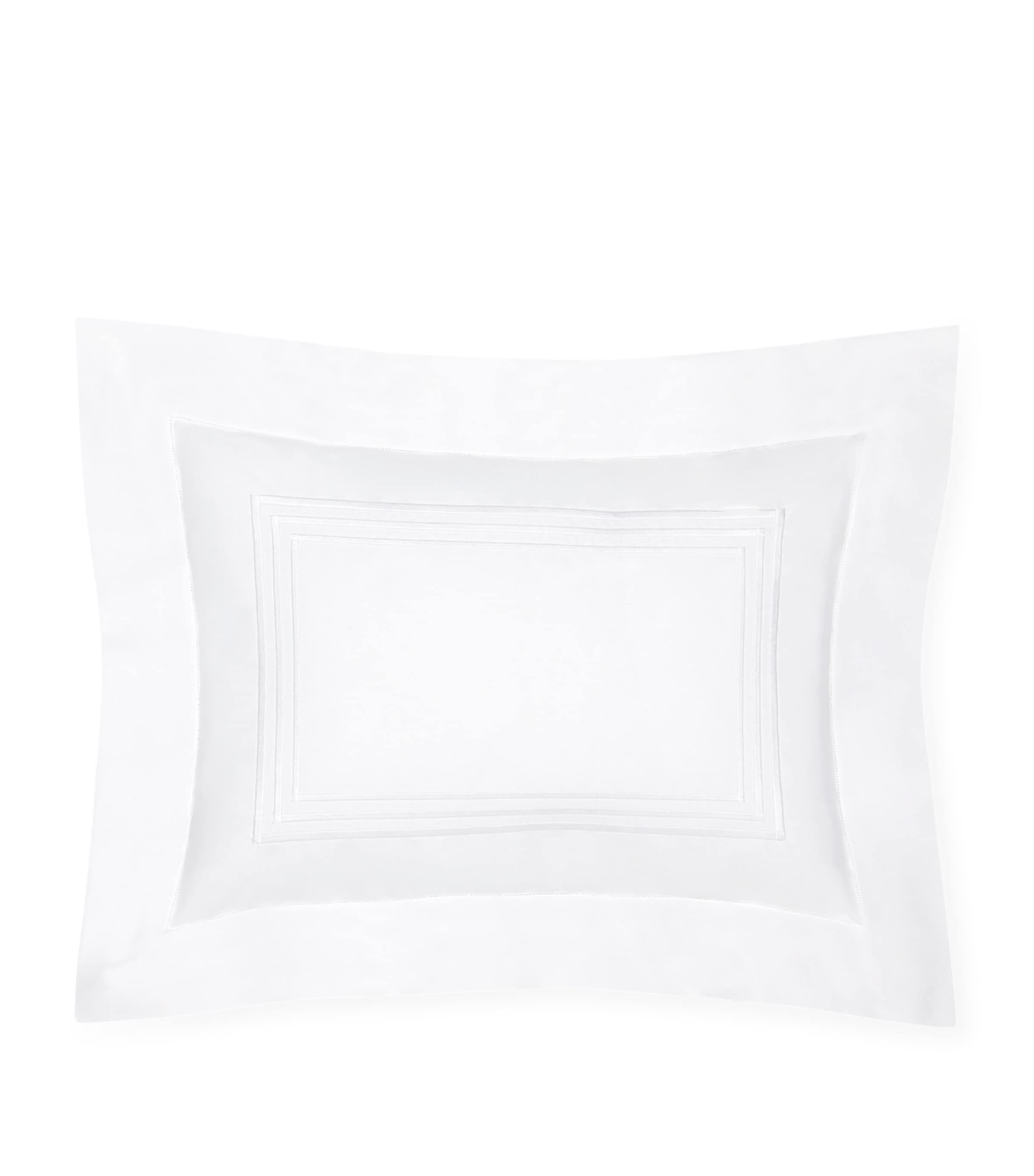 Pratesi Tre Righe Boudoir Pillowcase In White