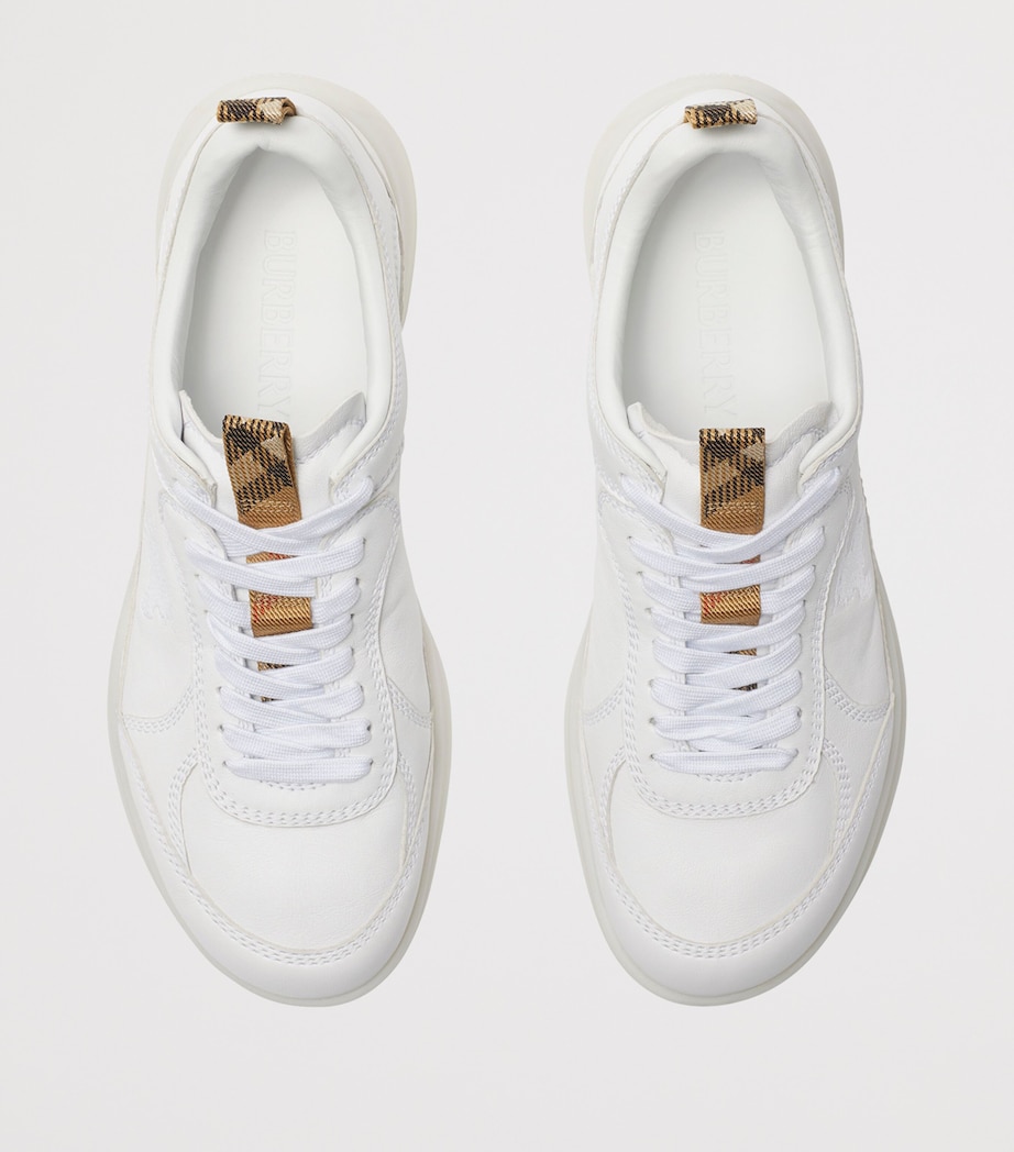 Leather Matrix Sneakers OPTIC WHITE Image 5