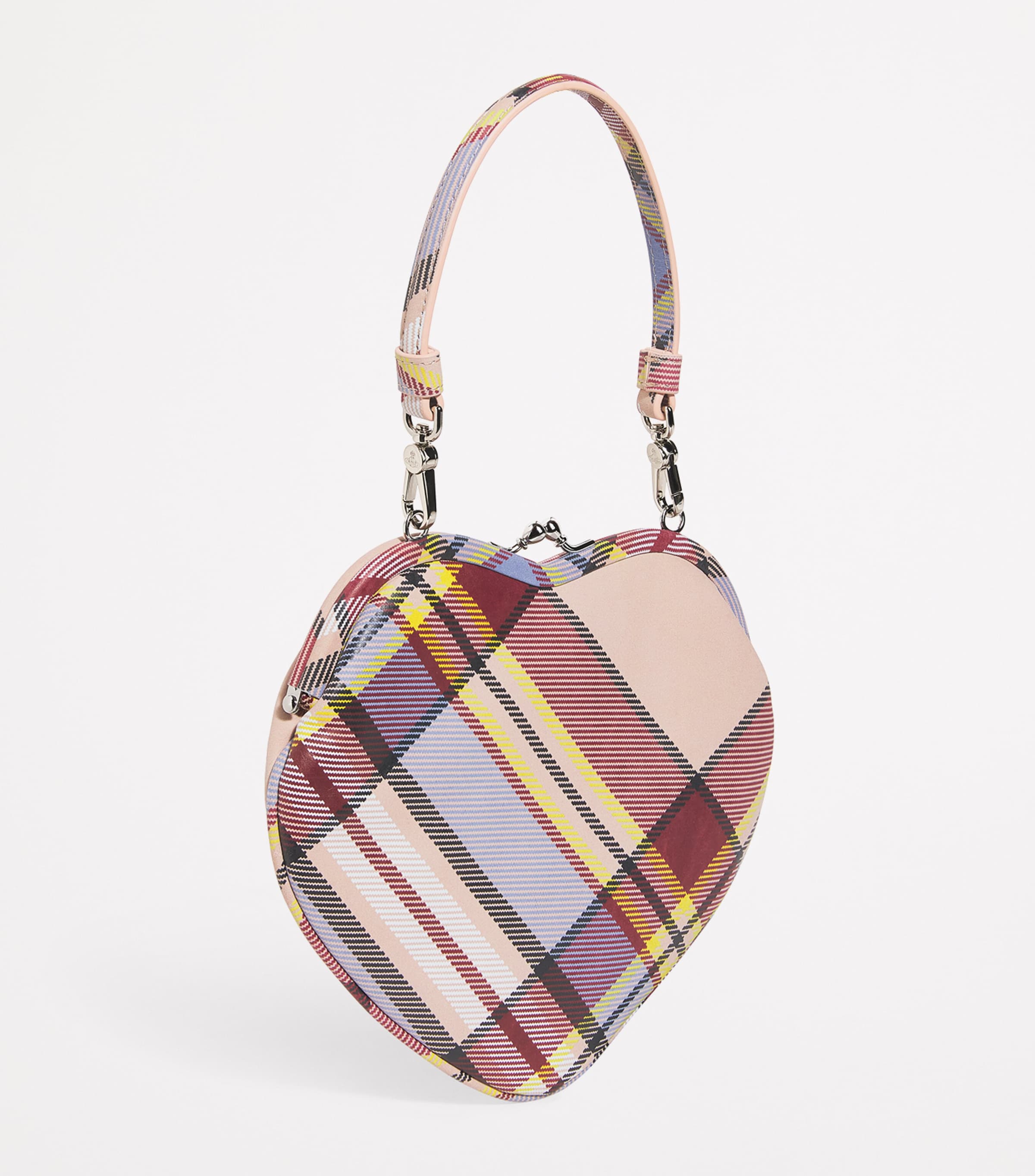 Vivienne Westwood Tartan Belle Heart Clutch Bag Mc Haze Image 3