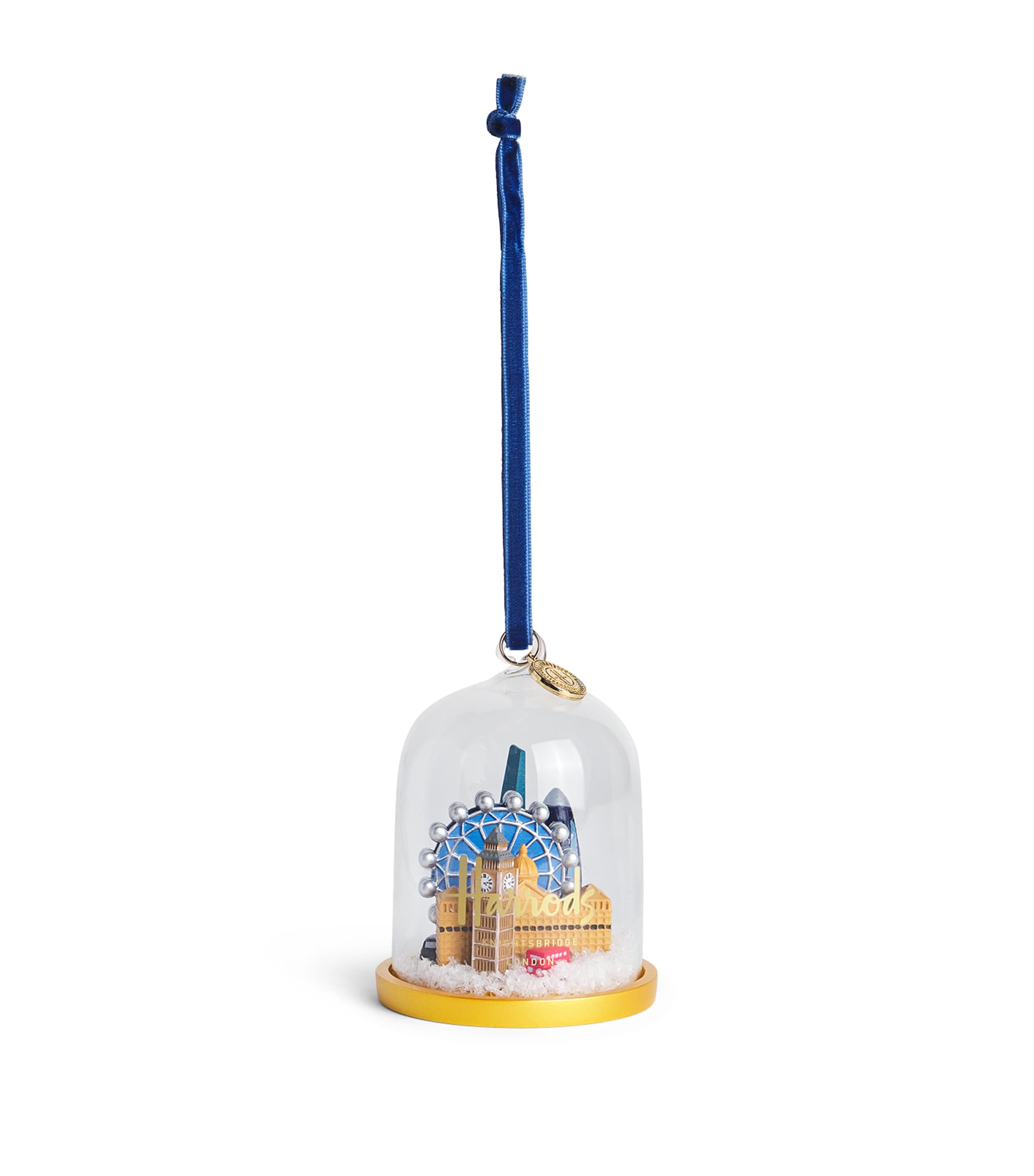 Harrods London Skyline Snow Globe Tree Decoration
