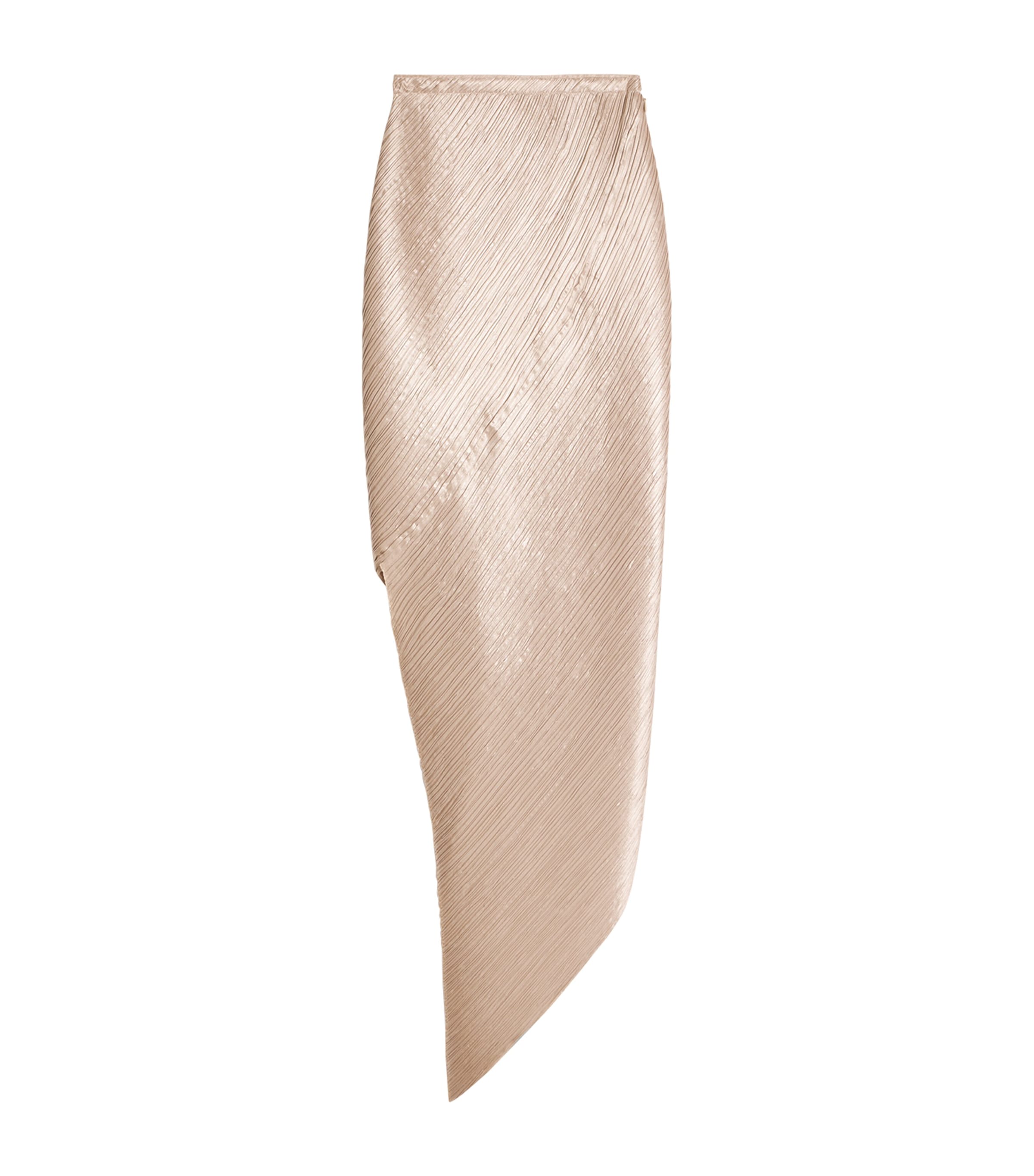 Schiaparelli Womens Pleated Midi Skirt Nude Image 1