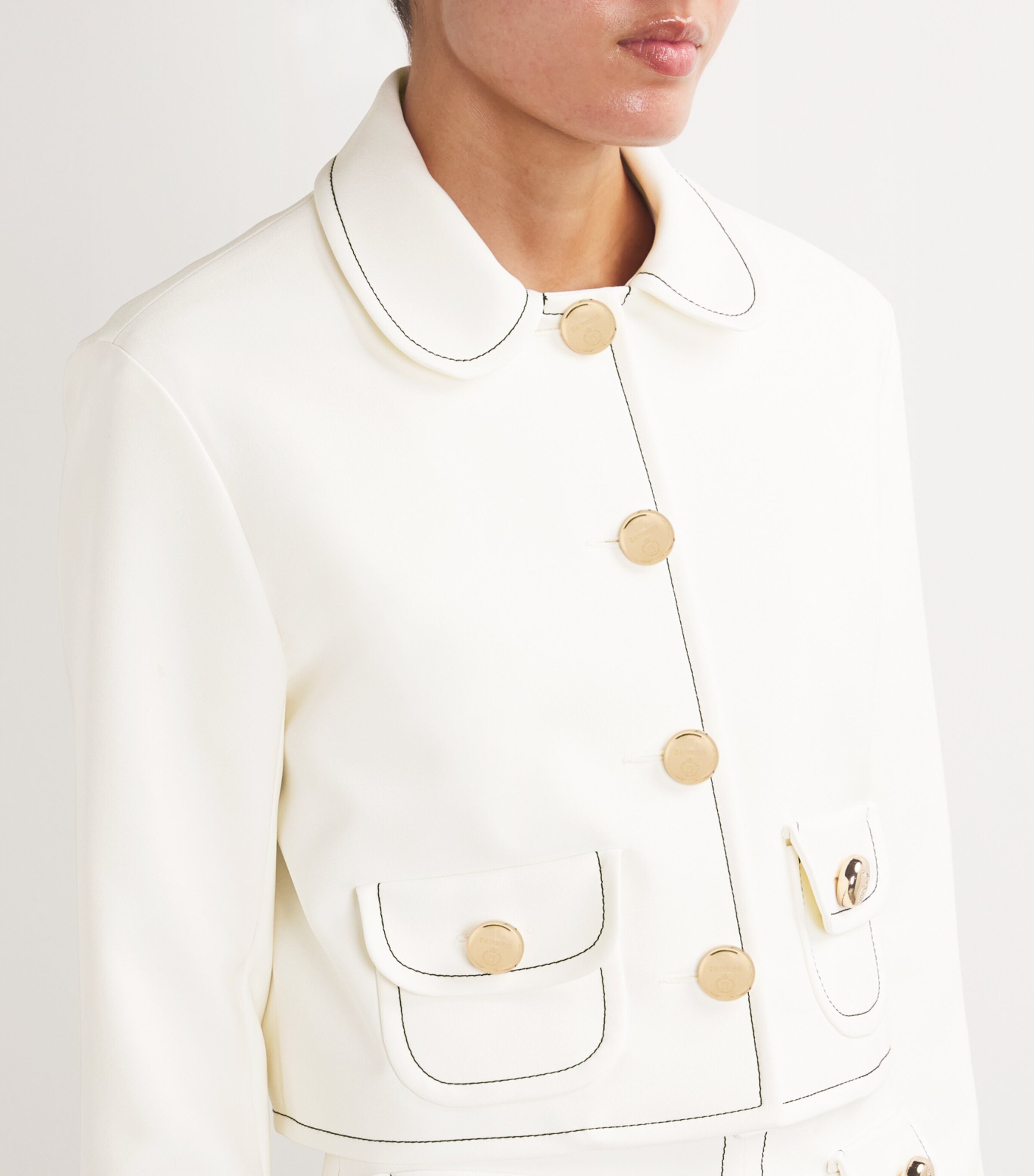 Sandro Paris Peter Pan Collar Jacket | Harrods US