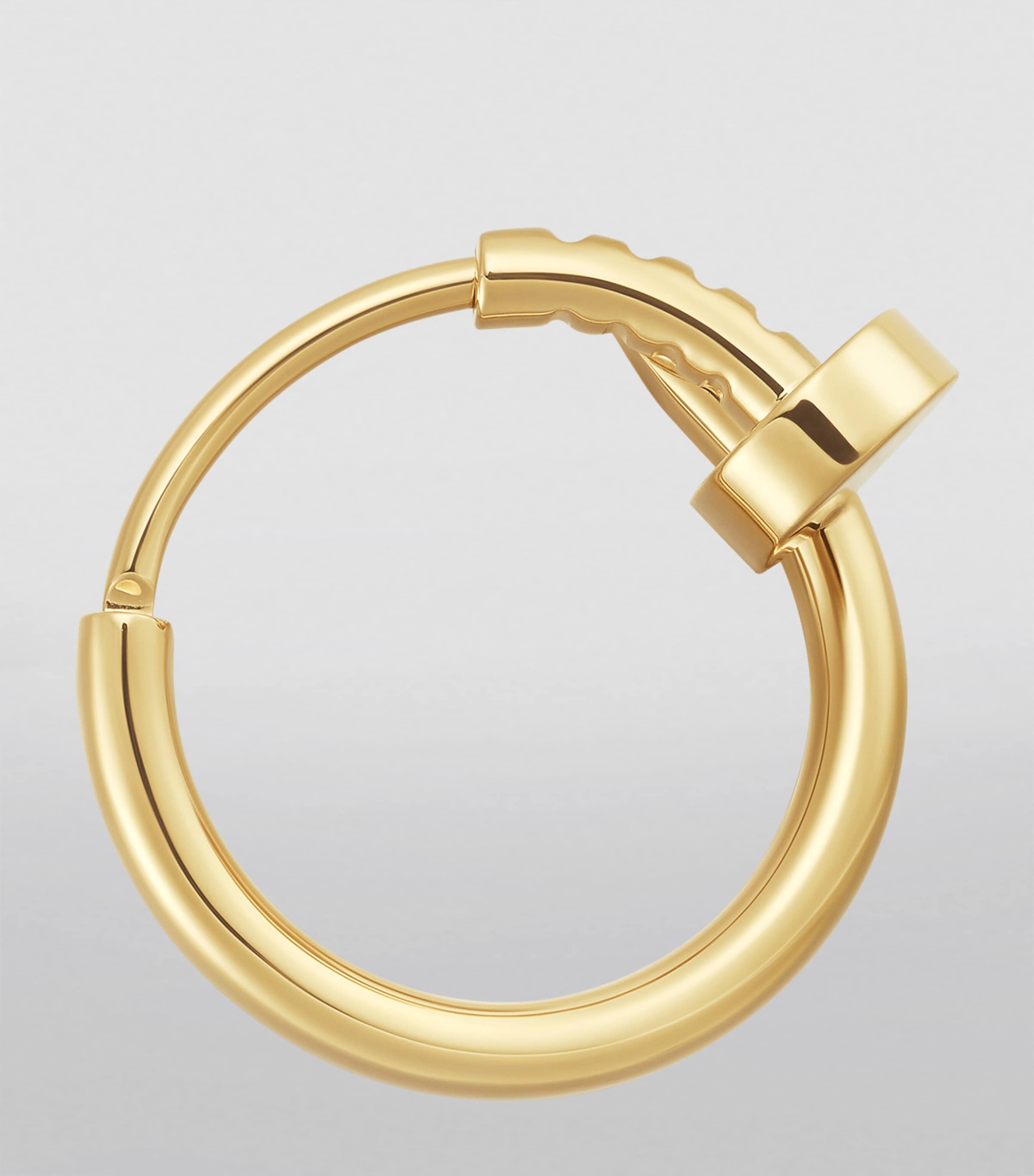 Juste un Clou Single Hoop Earring YELLOW GOLD Image 4