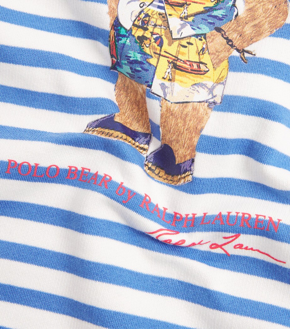 Cotton-Blend Stripe Polo Bear Sweatshirt (2-7 Years) MULTI Image 3