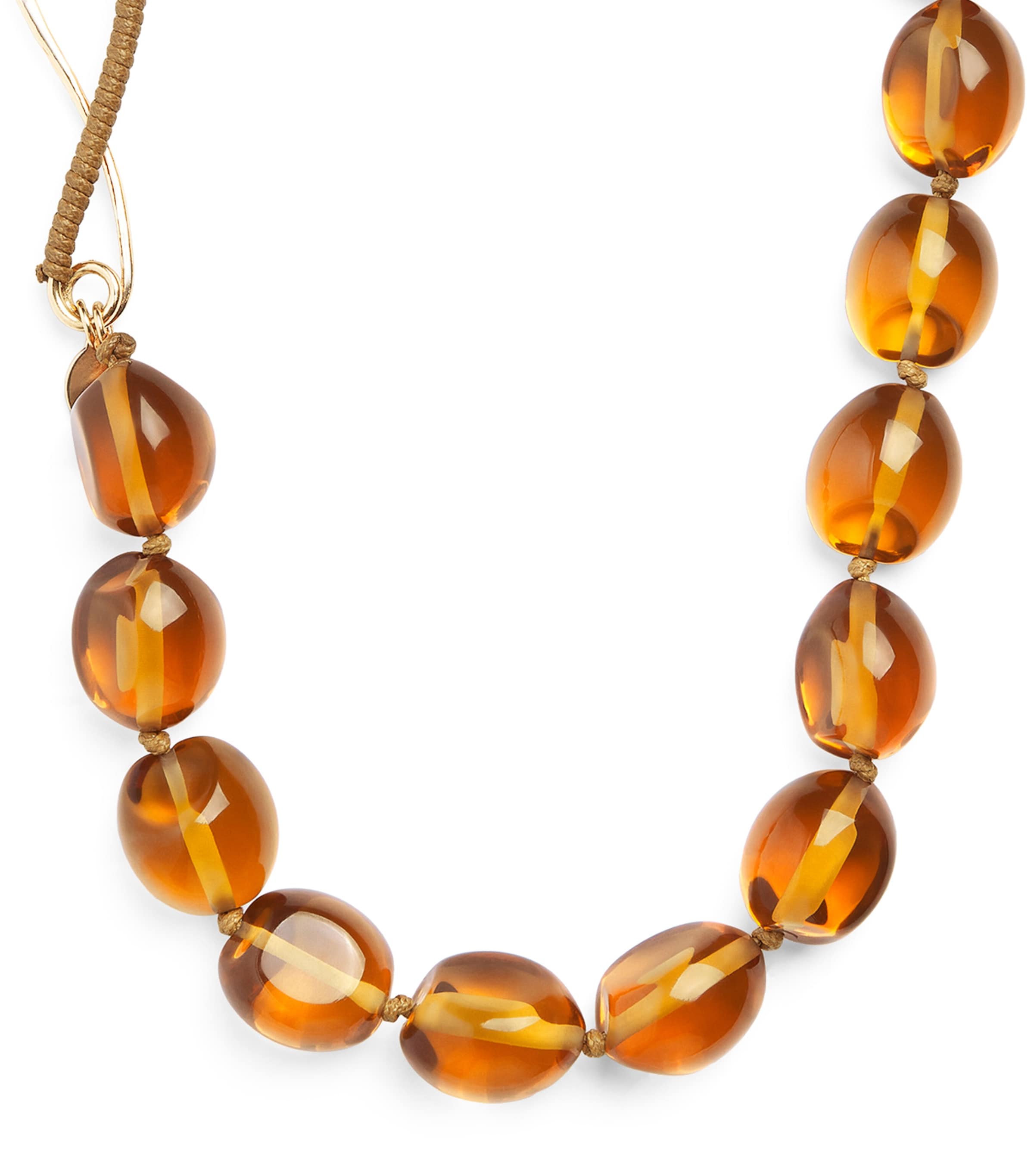 Weekend Max Mara Resin Beaded Necklace In Brown