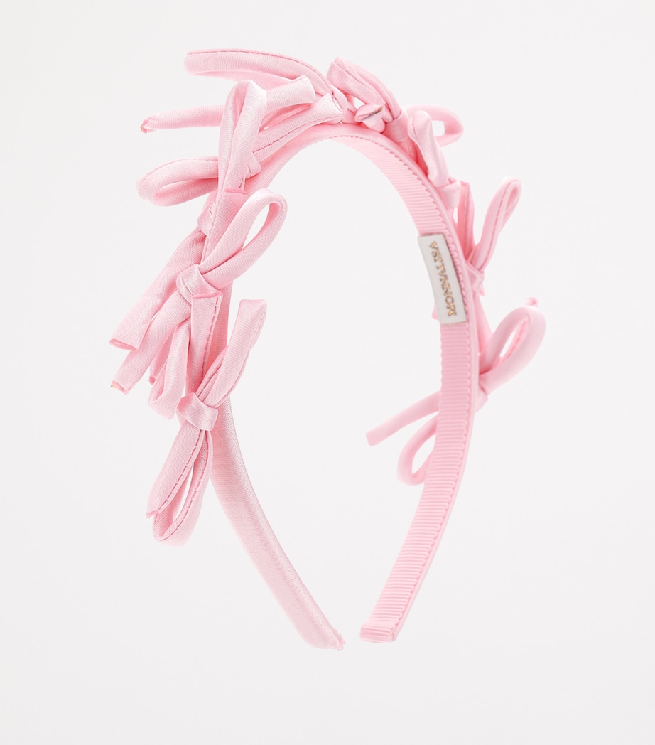Satin Bow Headband ROSA FAIRYTALE Image 2