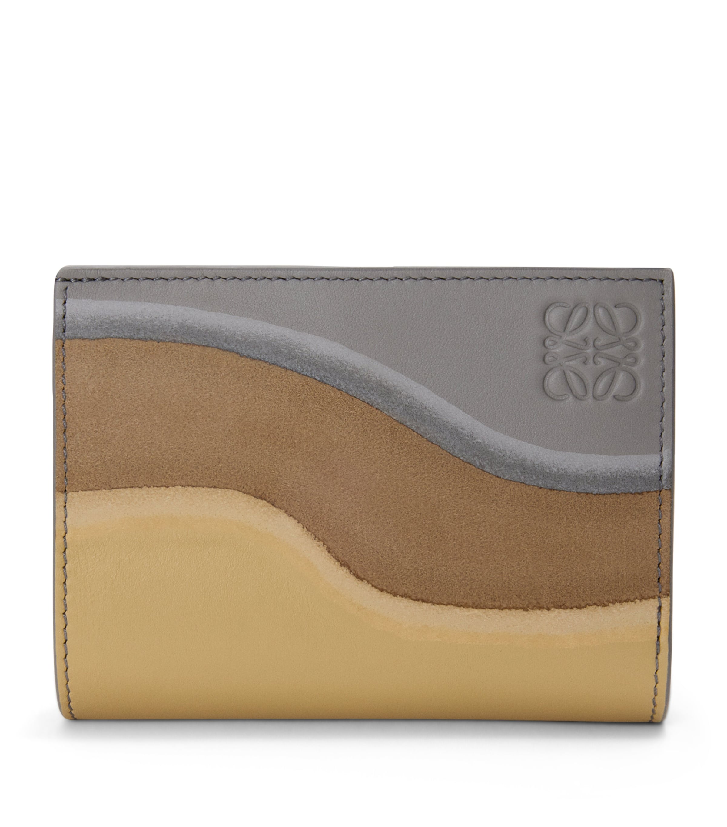LOEWE Leather Landscape Wallet Sparkling Grey Image 1
