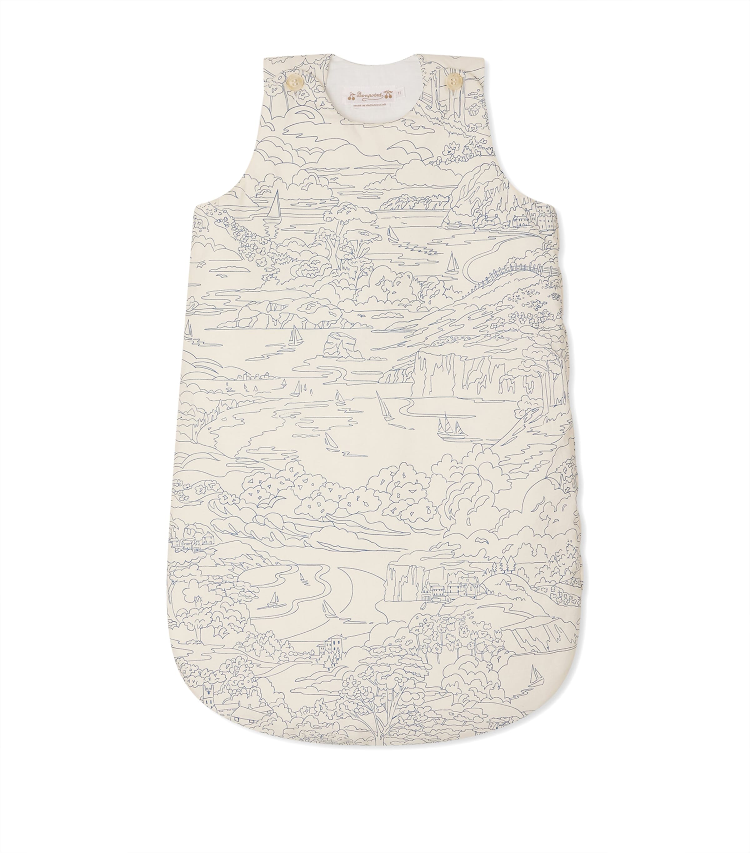 Bonpoint Cotton Joujou Sleeping Bag Imp Encre Image 1