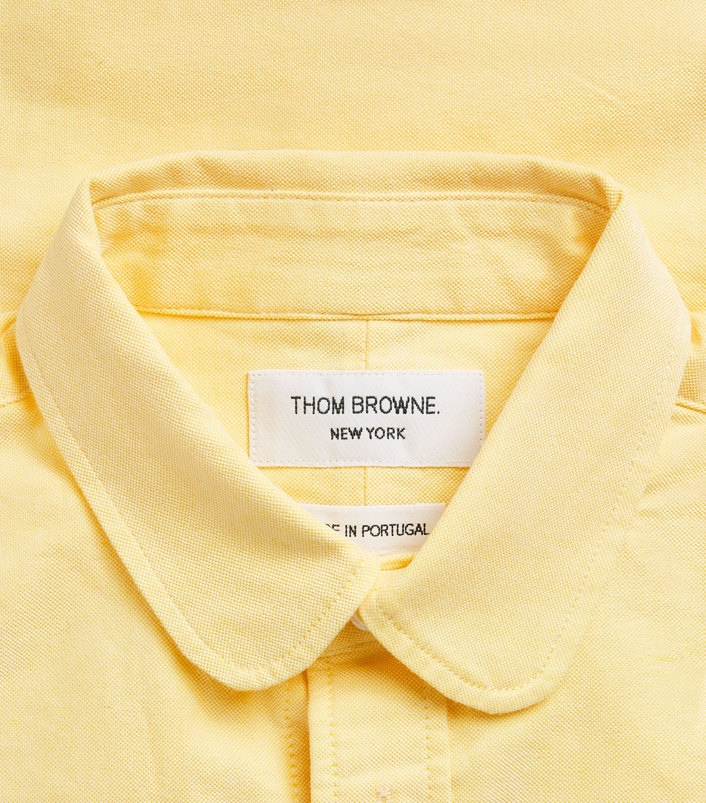 Thom Browne Kids Cotton Short-Sleeve Shirt (2-12 Years) Yellow Image 3