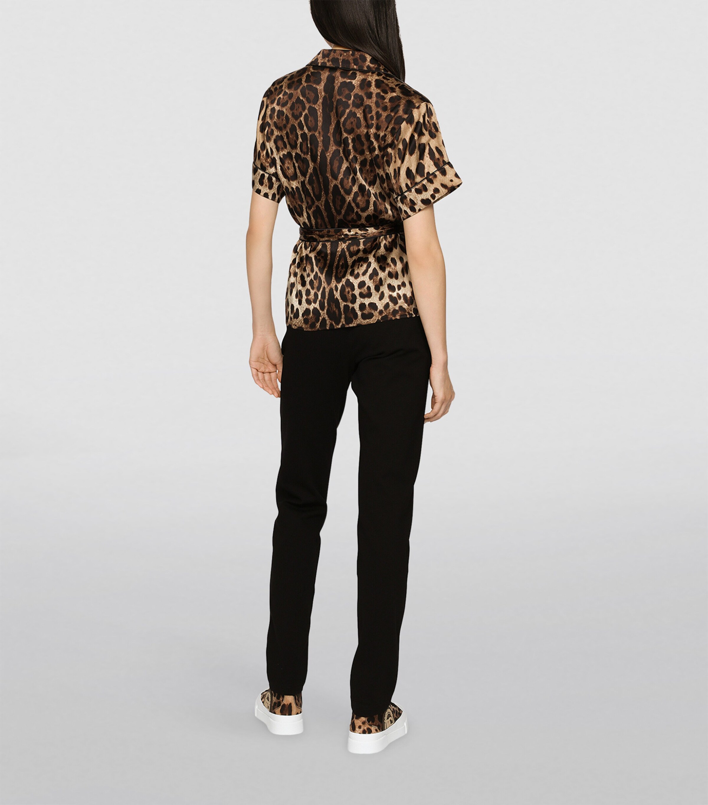 Stretch-Silk Belted Shirt HY13M-LEO NEW Image 5