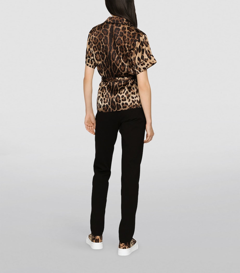 Stretch-Silk Belted Shirt HY13M-LEO NEW Image 5