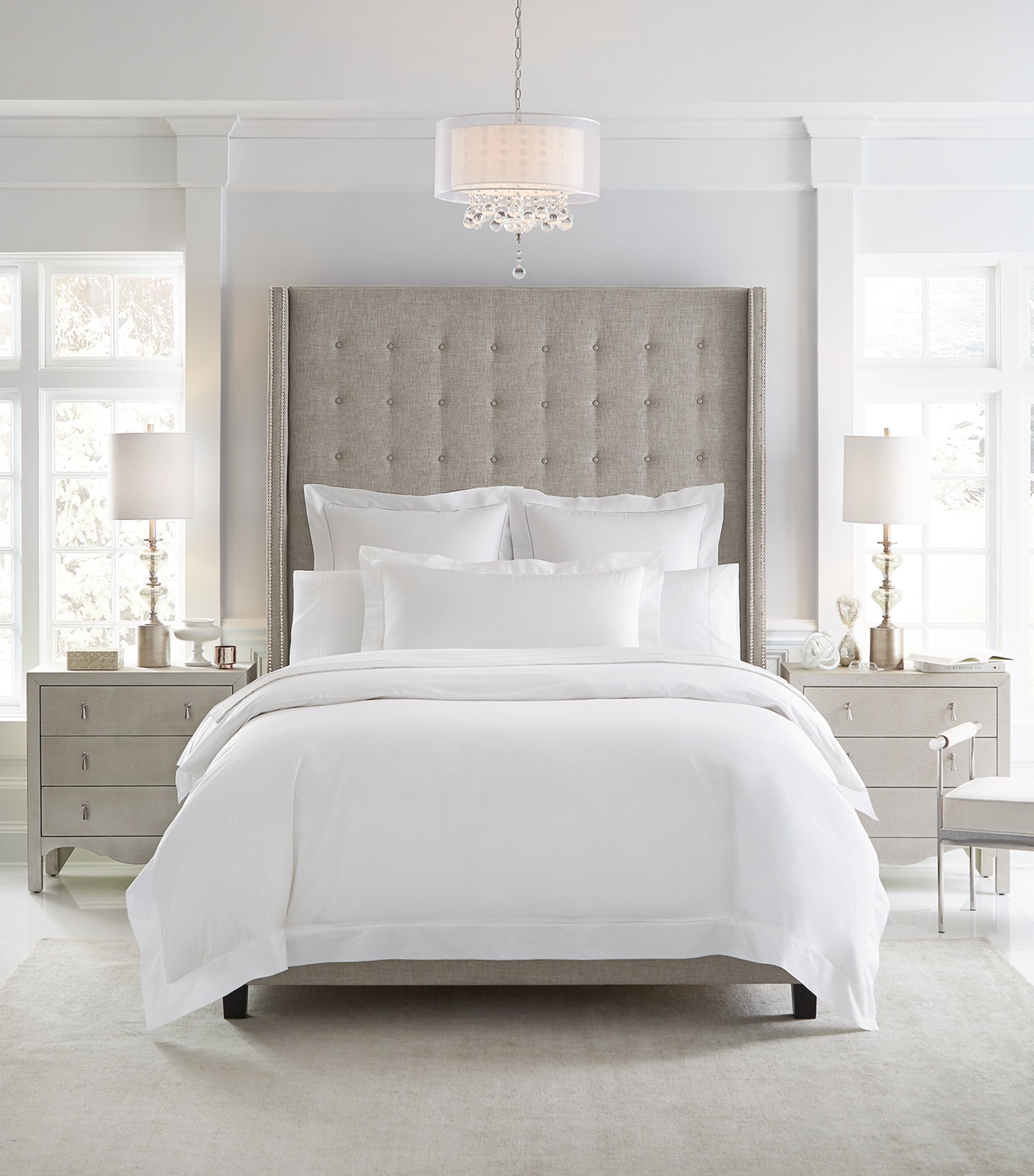 Sferra Giza 45 Super King Flat Sheet (300cm x 270cm) | Bedding | Bed Linens & Sets | Flat Sheets | Designers | Sferra | Bedroom
