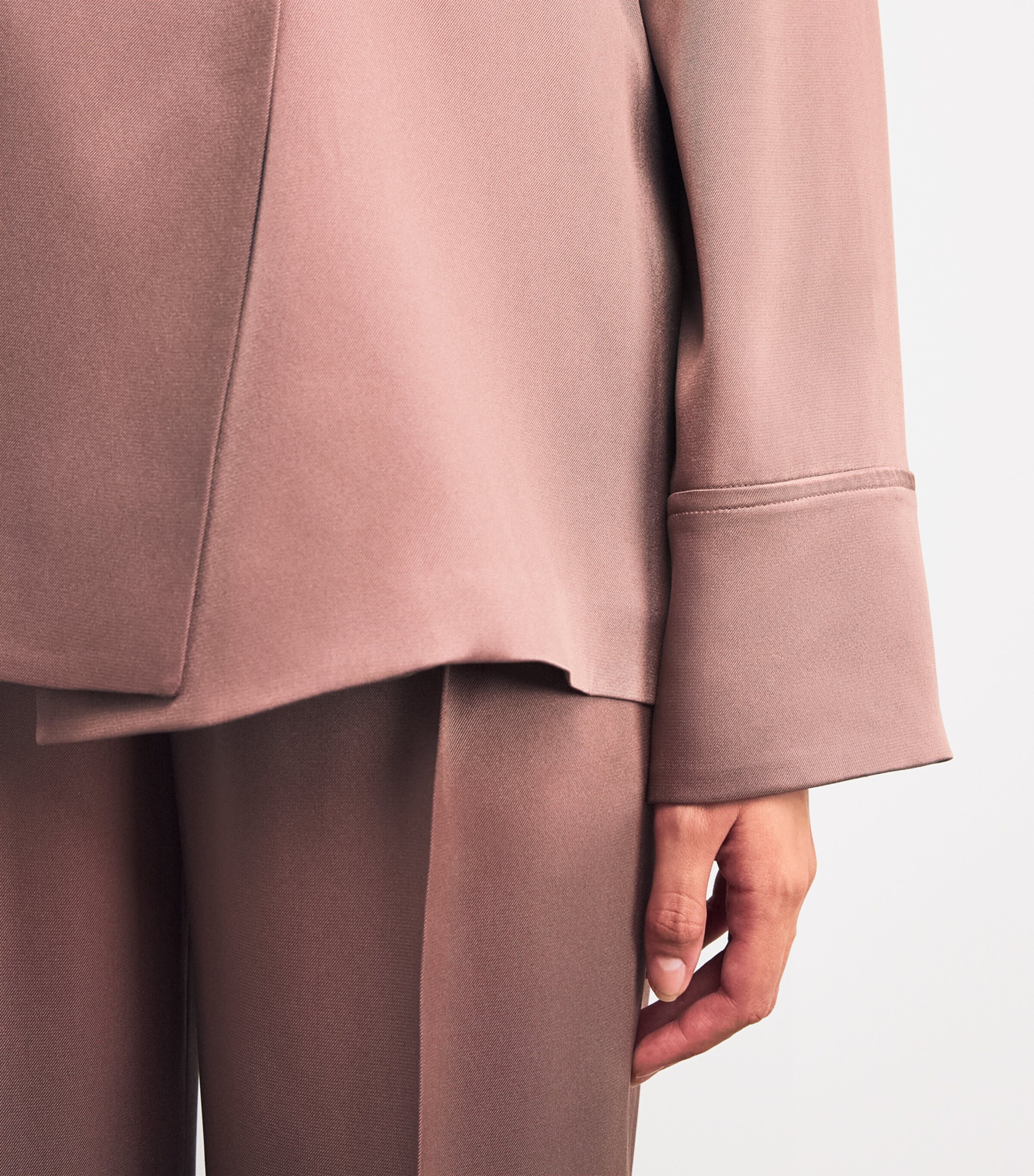 Silk Double-Breasted Blazer MUV165 MAUVE Image 6