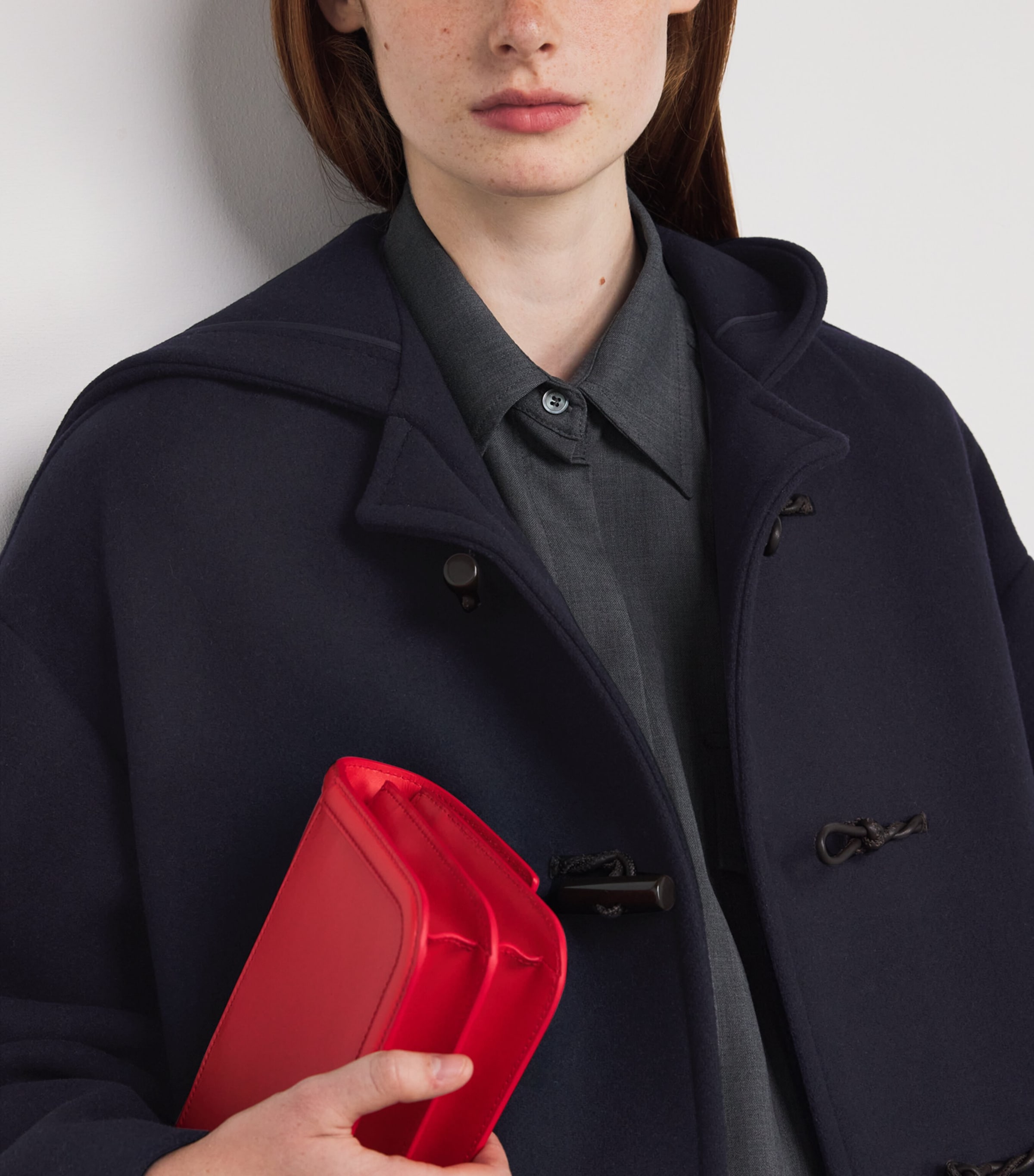 Wool-Blend Duffle Coat NAVY Image 6