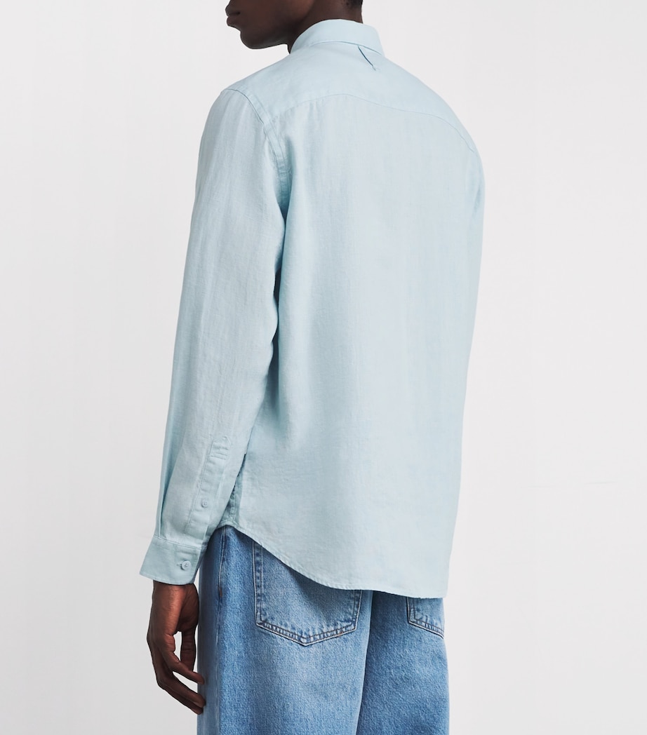 Linen Arne Shirt WINTER SKY 284 Image 4