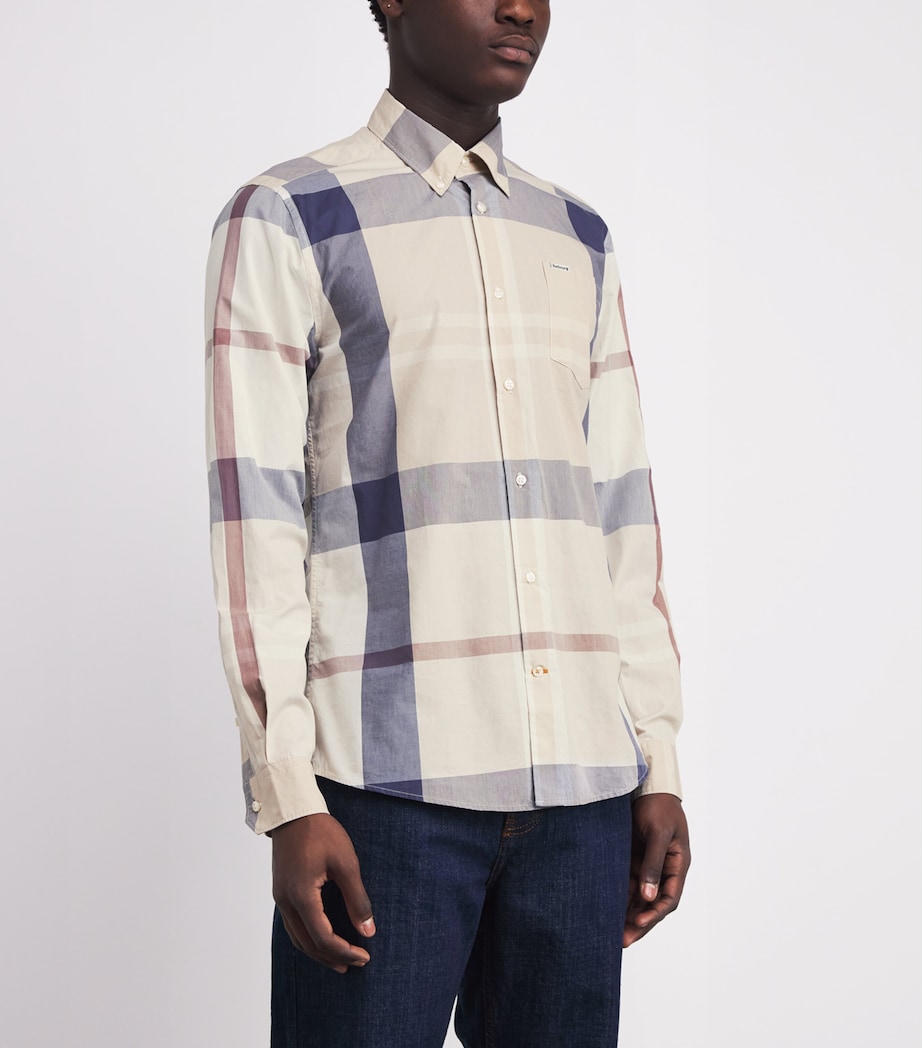 Cotton Harris Tailored Shirt OBAN MIST TARTANTN41 Image 3