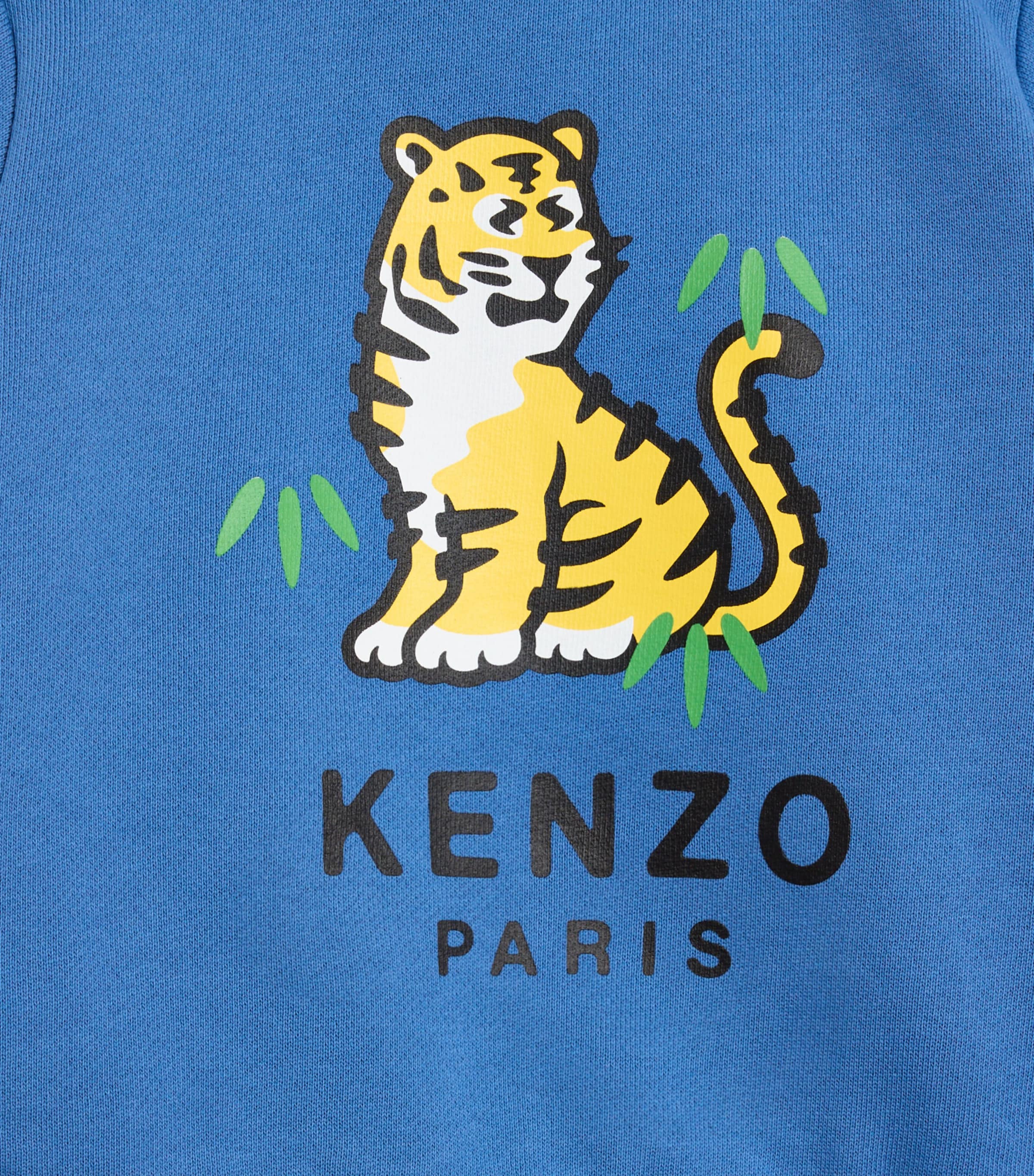 Cotton Cartoon Tiger Logo Tracksuit (6-24 Months) PALE BLUE Image 2