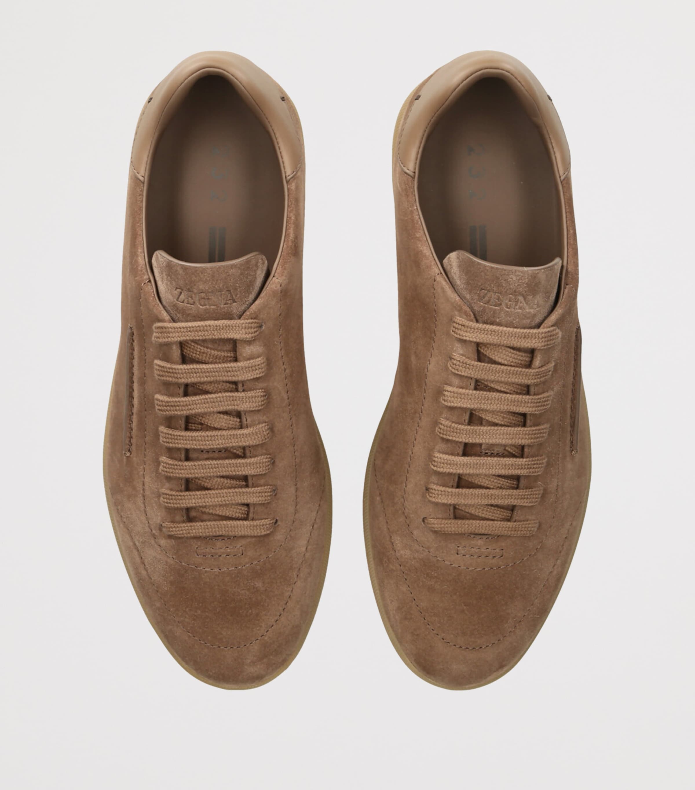 Zegna Suede 232 Sneakers Taupe Image 4