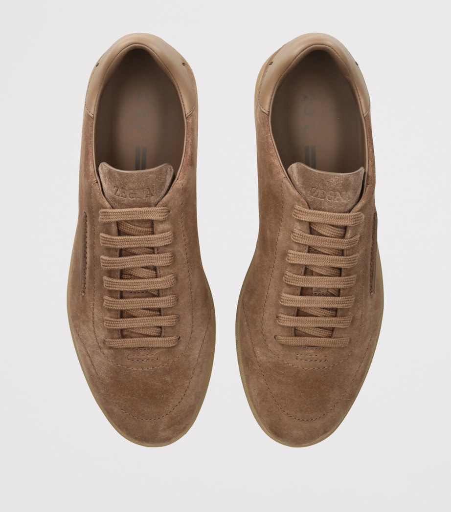 Zegna Suede 232 Sneakers Taupe Image 4