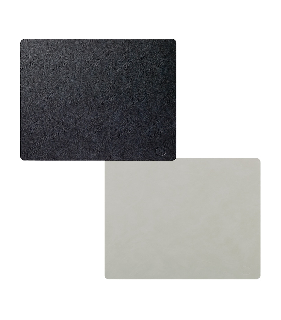 Double Cloud Table Mat (Set of 4) BLACK/METALLIC Image 1
