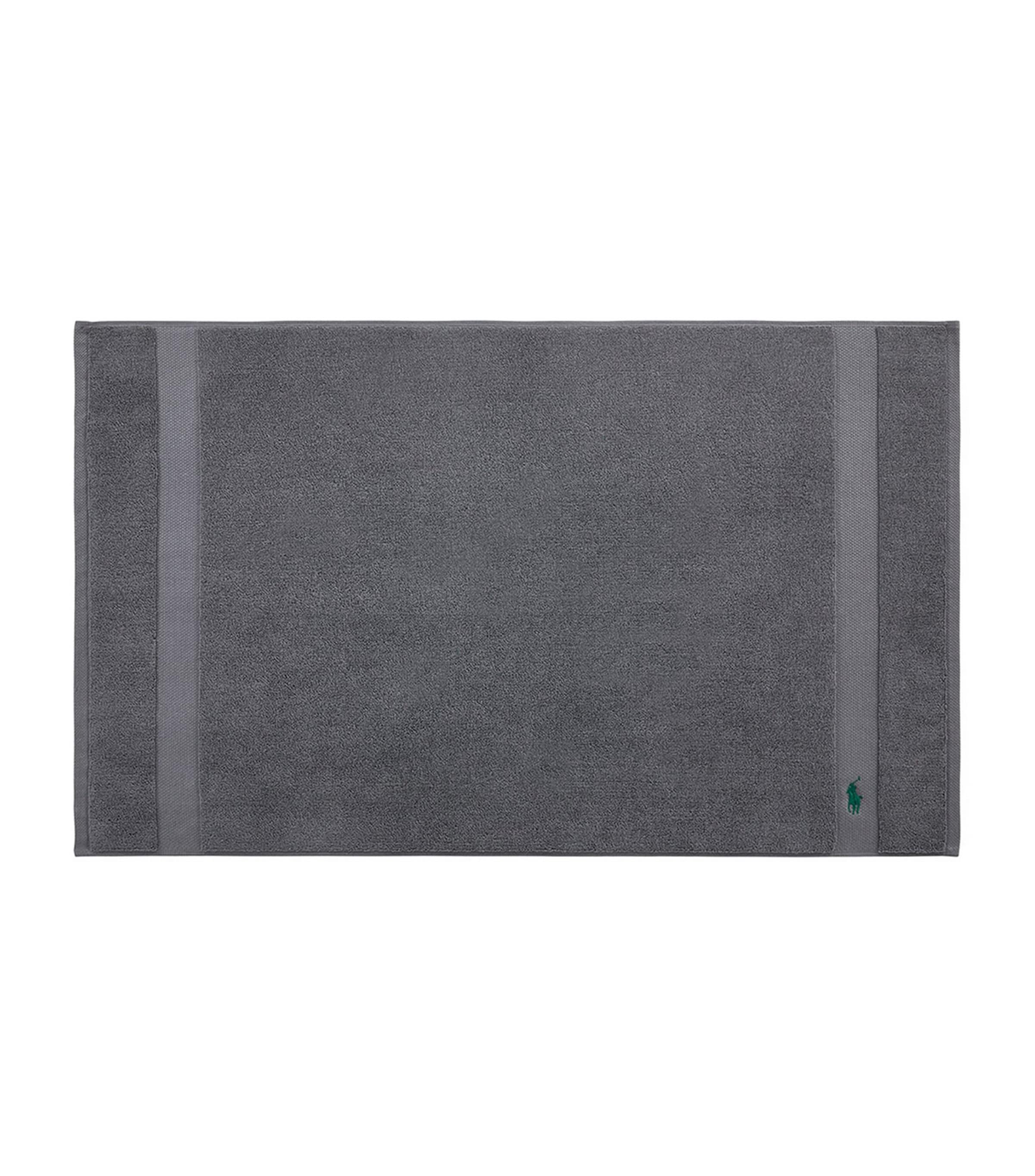 Ralph Lauren Polo Player Bath Mat In Grey