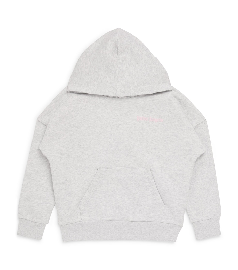 Cotton Classic Logo Hoodie (4-12+ Years) 083BGREY-ROSE PINK Image 1