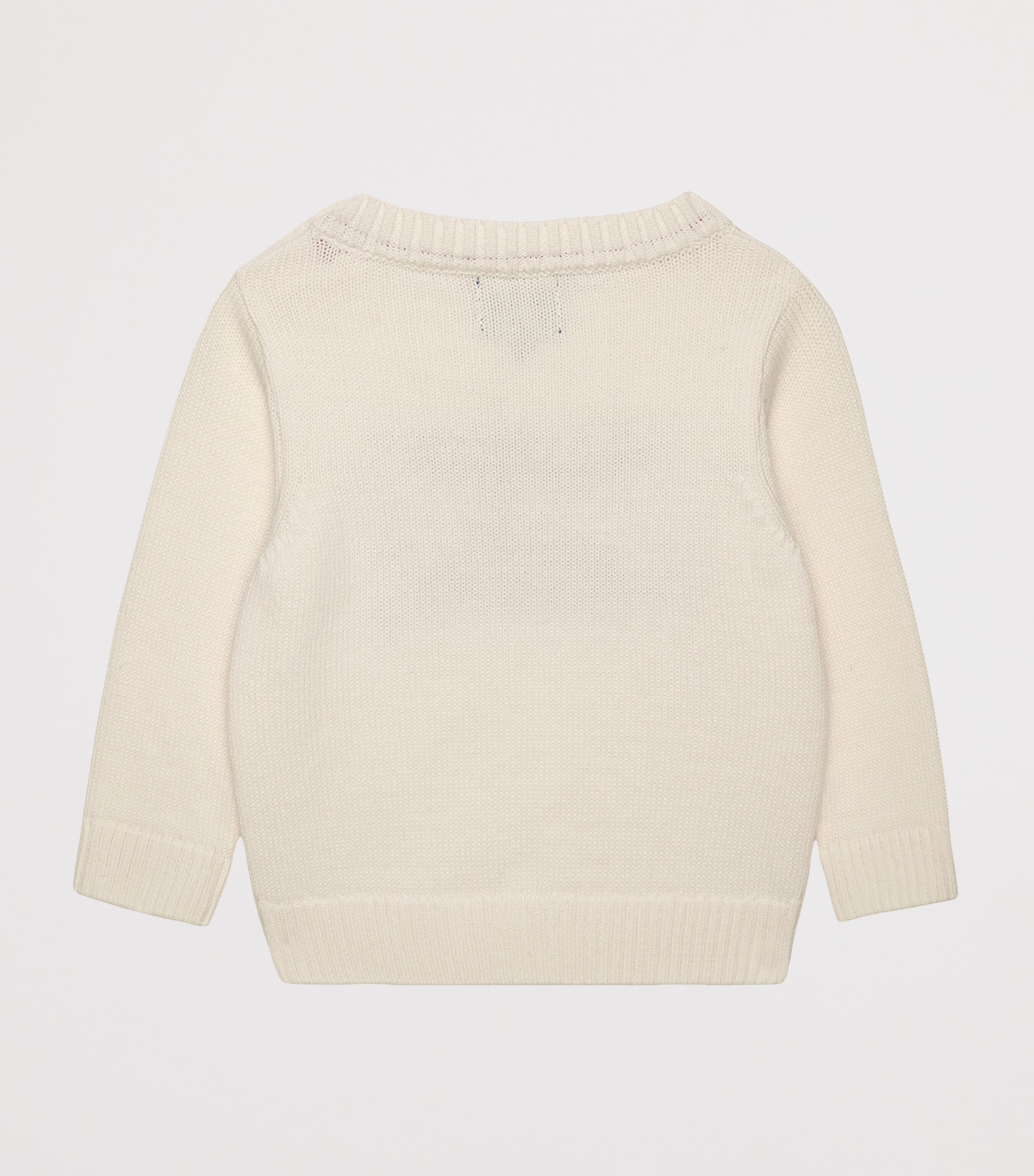 Trotters Cotton George Sweater (3-24 Months) Off White Image 2