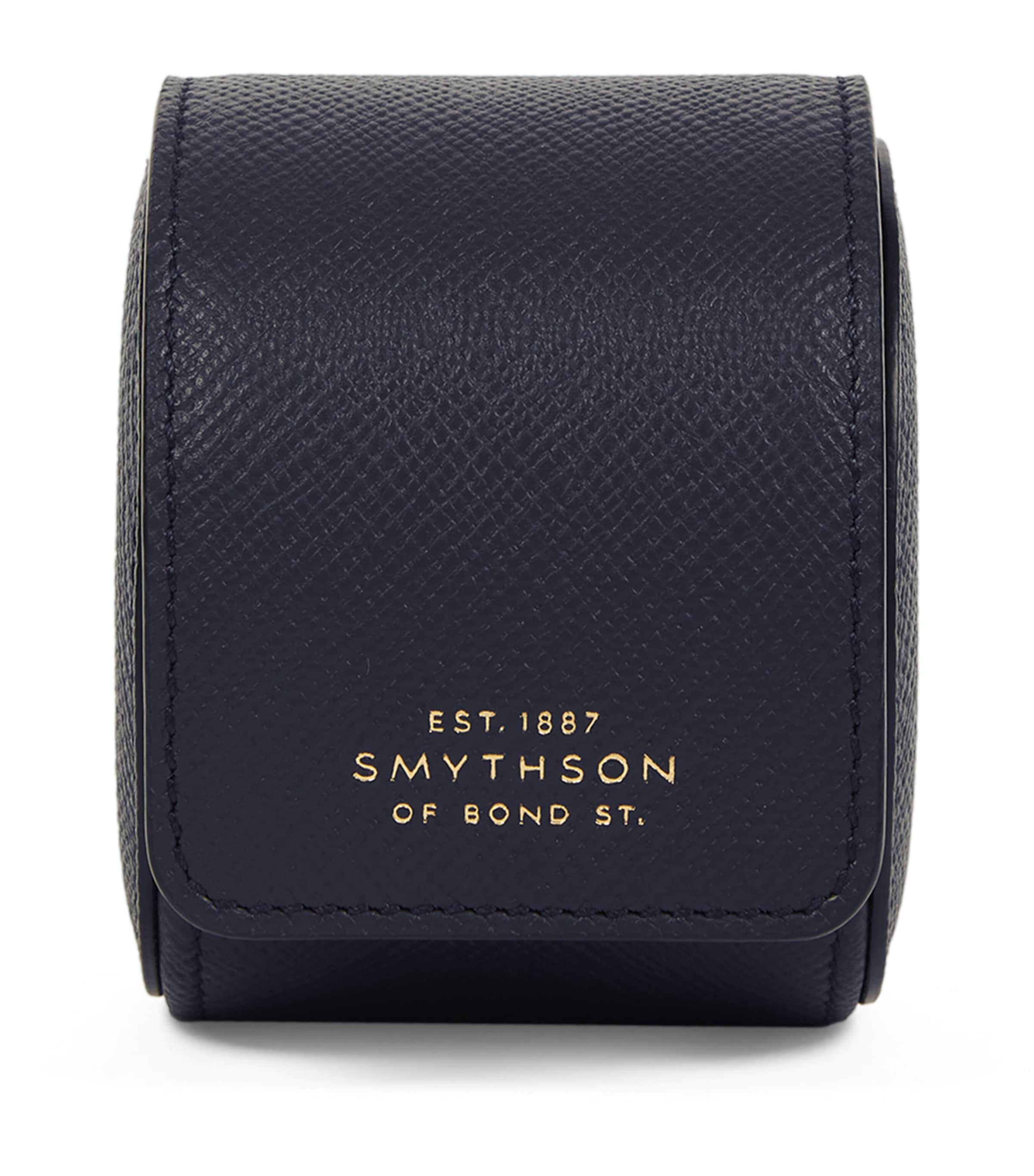 SMYTHSON LEATHER PANAMA SINGLE WATCH ROLL 