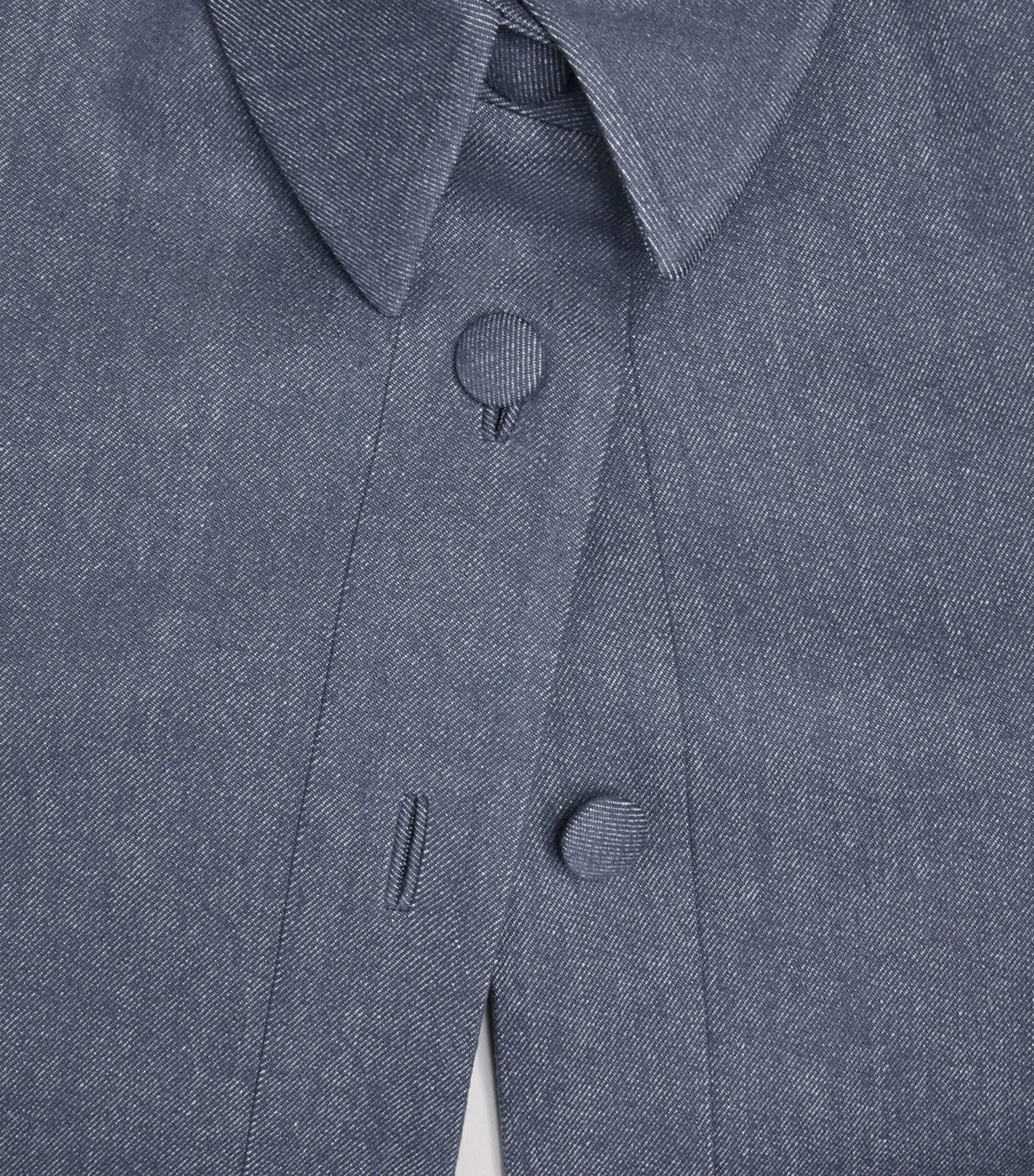 Wool Cropped Blazer JEANS TAUPE Image 5