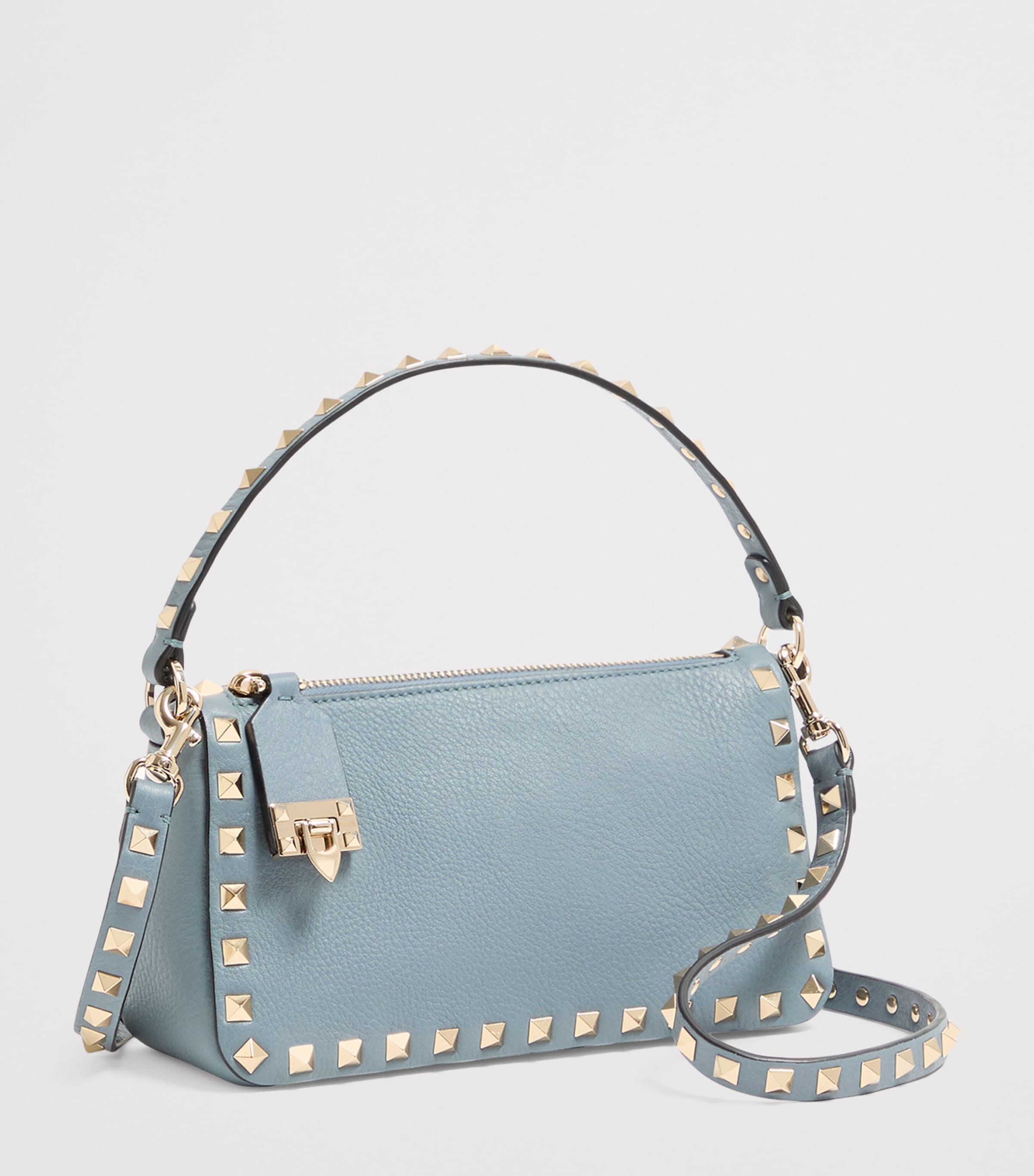 Small Leather Rockstud Shoulder Bag MXE Image 2