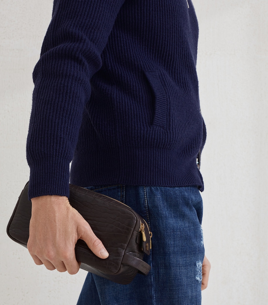 Leather Wash Bag C4214 Image 2