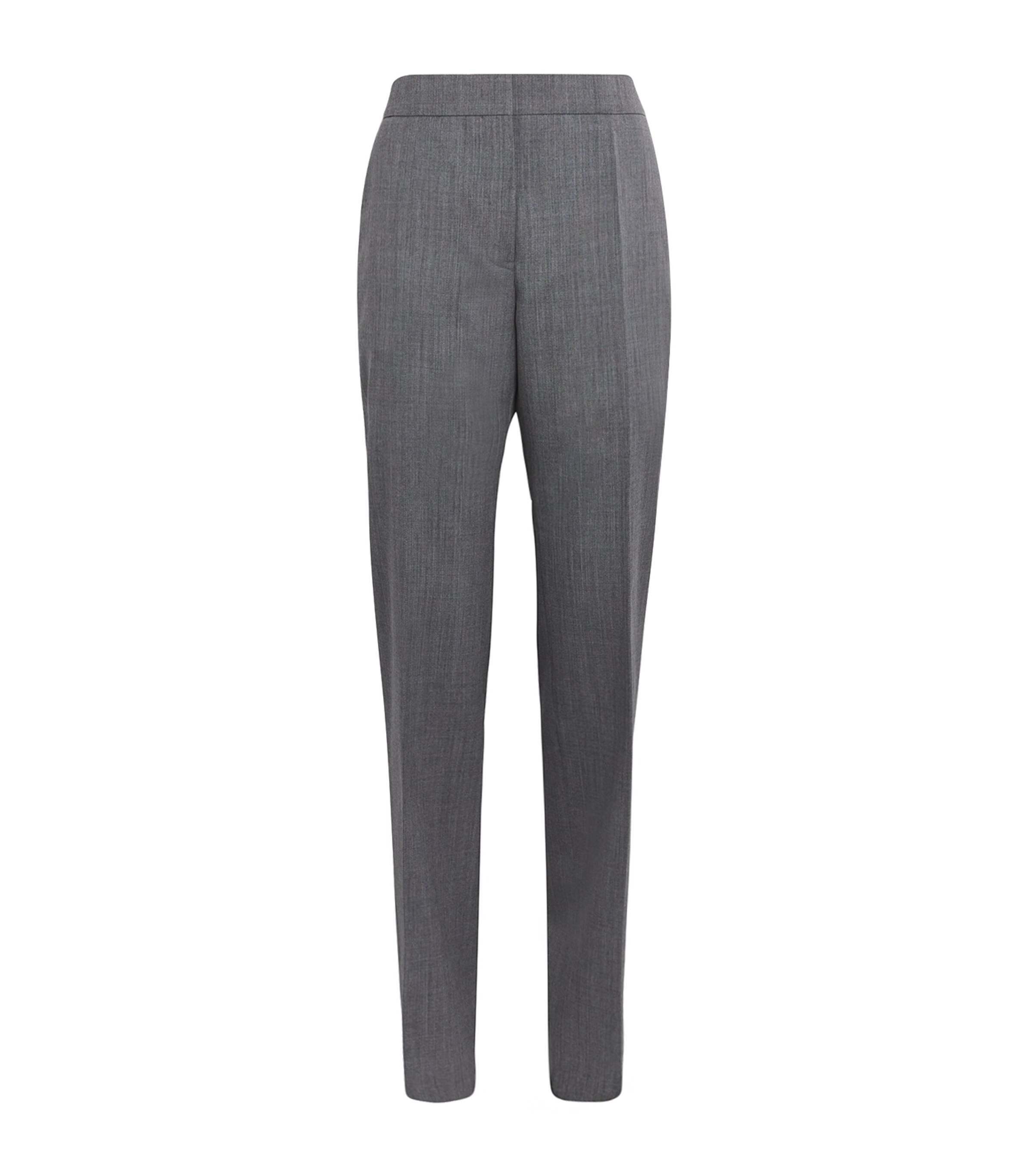 Jil Sander Gray Wool Trousers In Grey